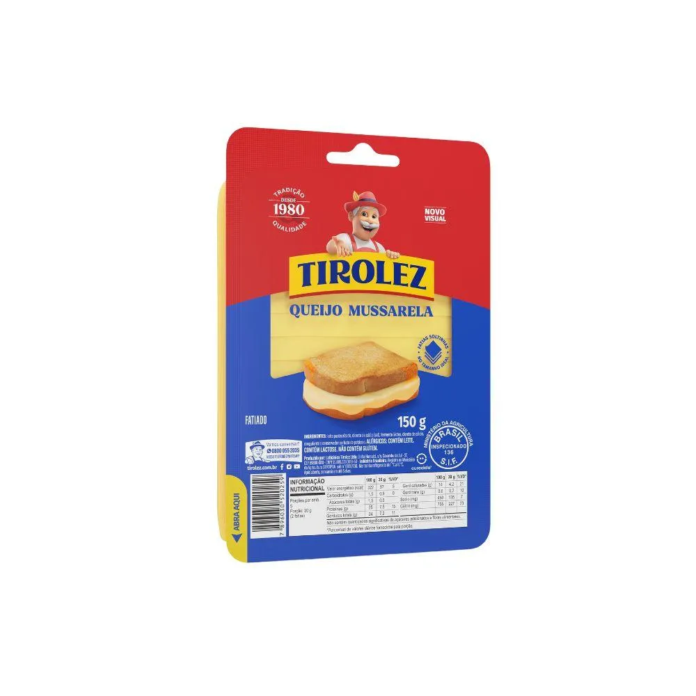 Queijo Muçarela Tirolez Fatiado150g