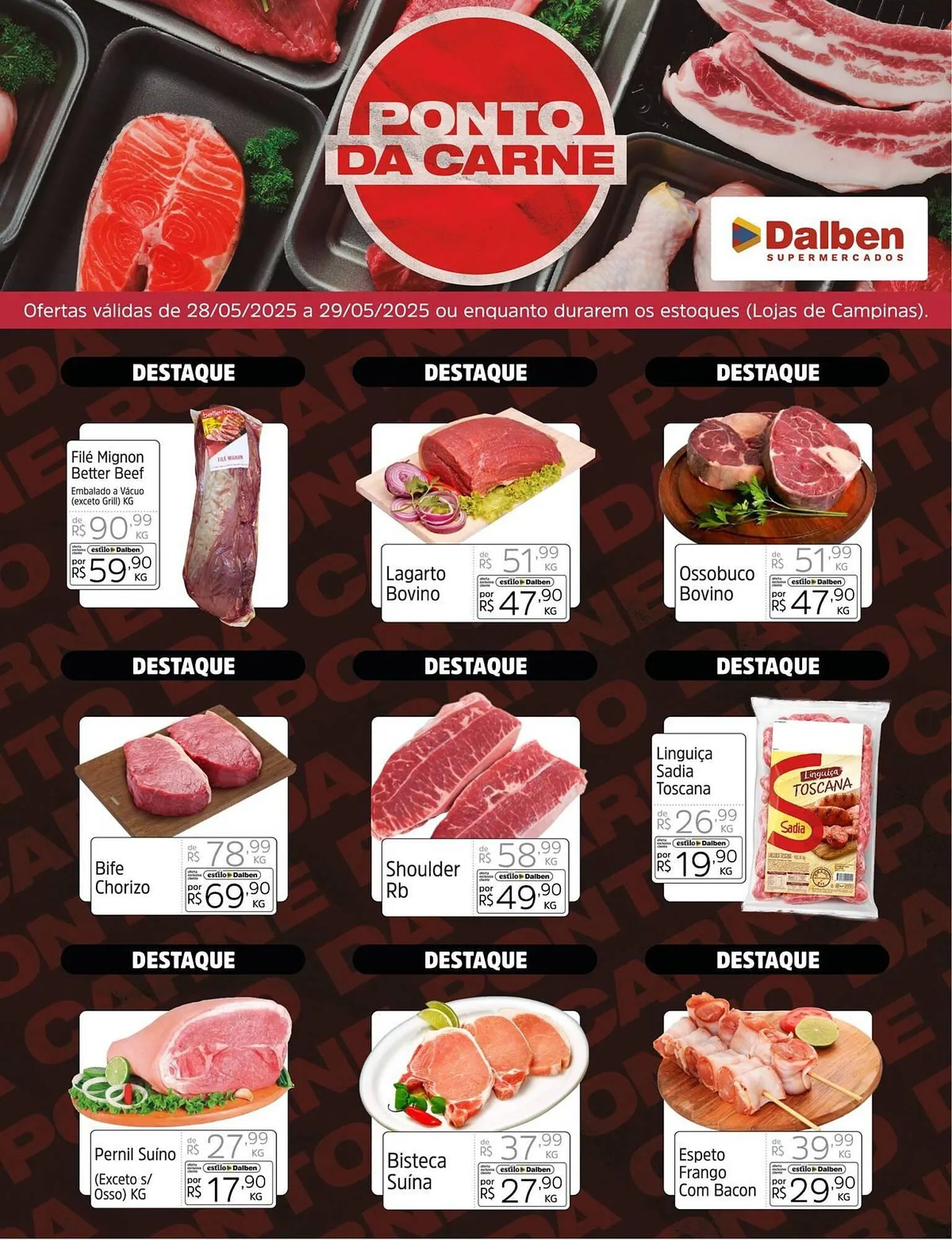 Encarte de Catálogo Supermercado Dalben 28 de maio até 29 de maio 2025 - Pagina 1