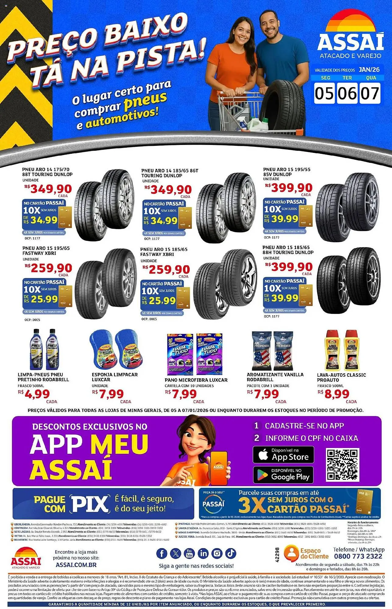 Encarte de Encarte Assaí Atacadista 5 de janeiro até 7 de janeiro 2026 - Pagina 1