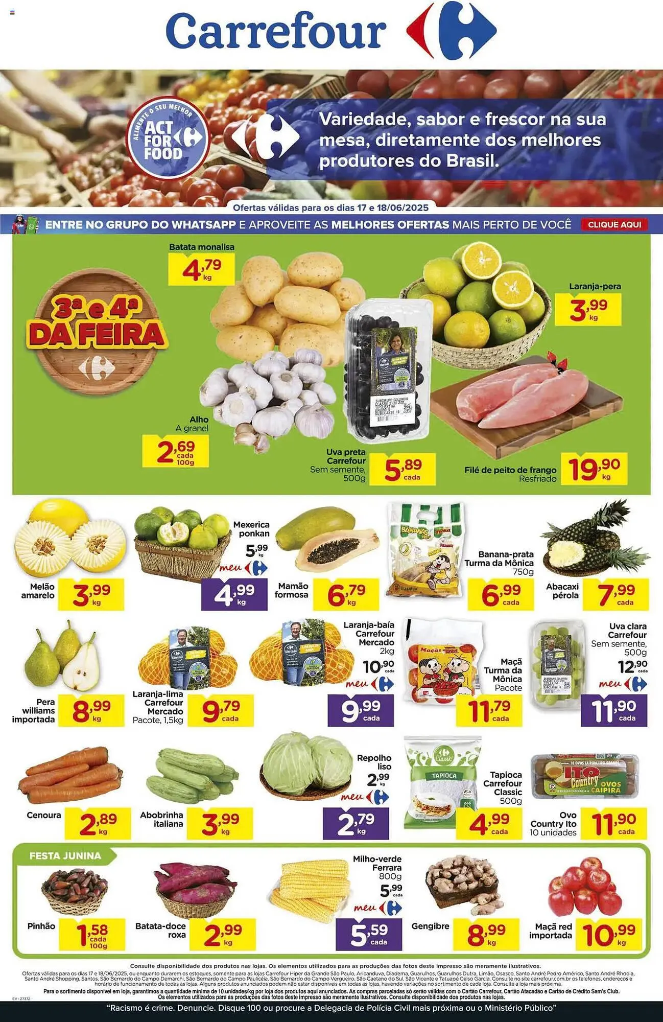 Encarte de Catálogo Carrefour 17 de junho até 18 de junho 2025 - Pagina 1