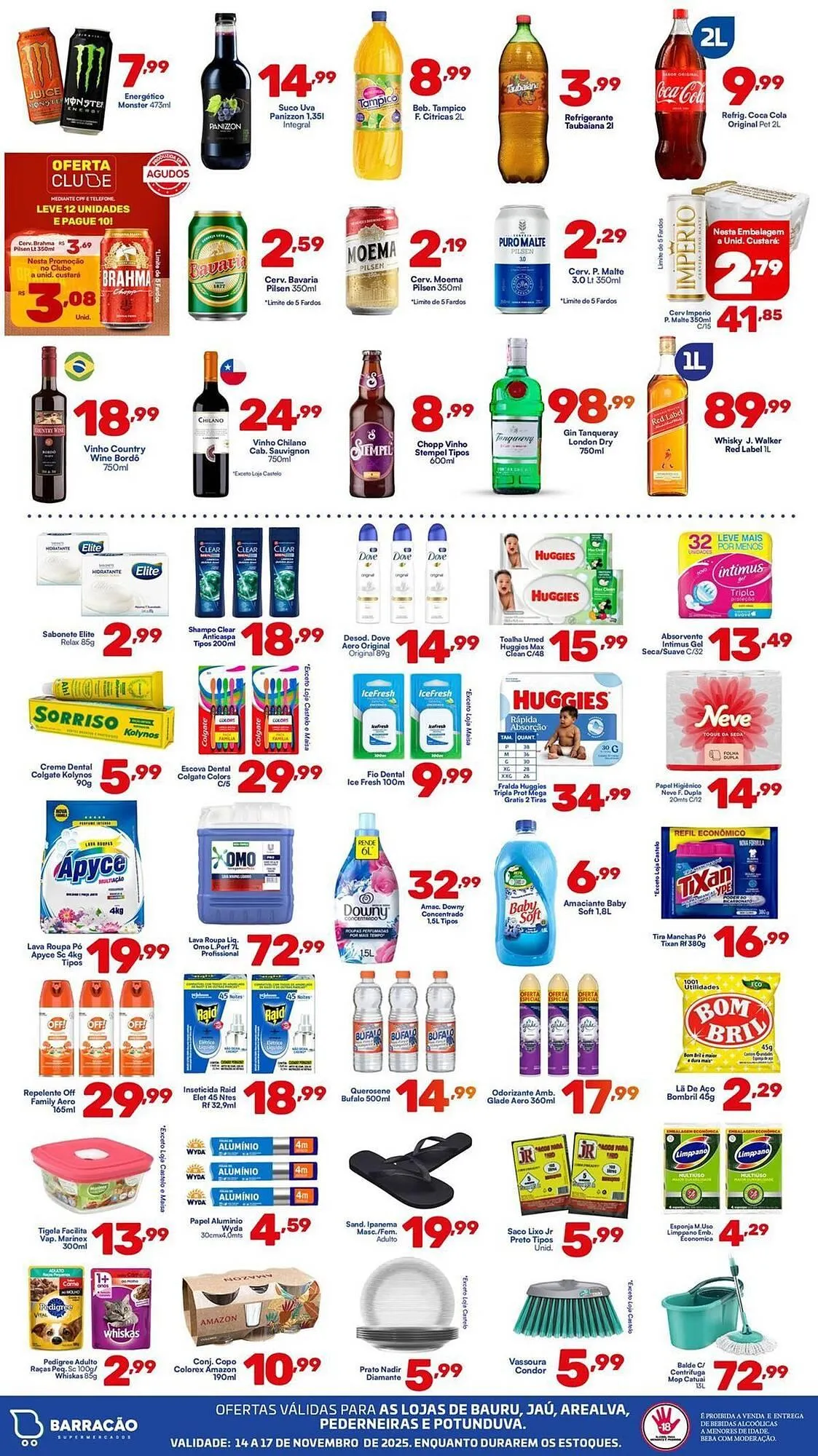 Encarte de Catálogo Barracão Supermercado 18 de novembro até 19 de novembro 2025 - Pagina 1