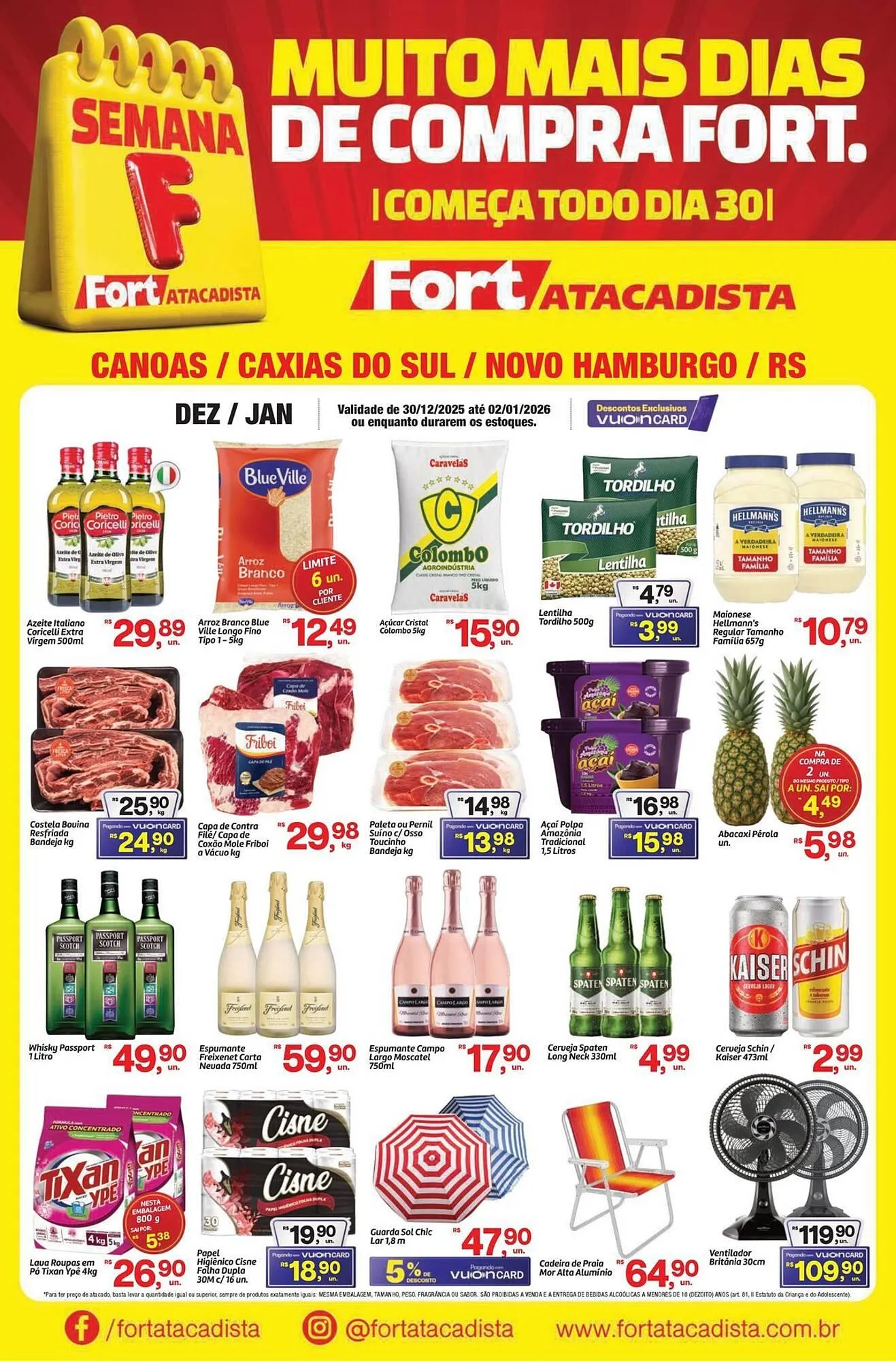 Encarte de Tabloide Fort Atacadista 30 de dezembro até 2 de janeiro 2026 - Pagina 1