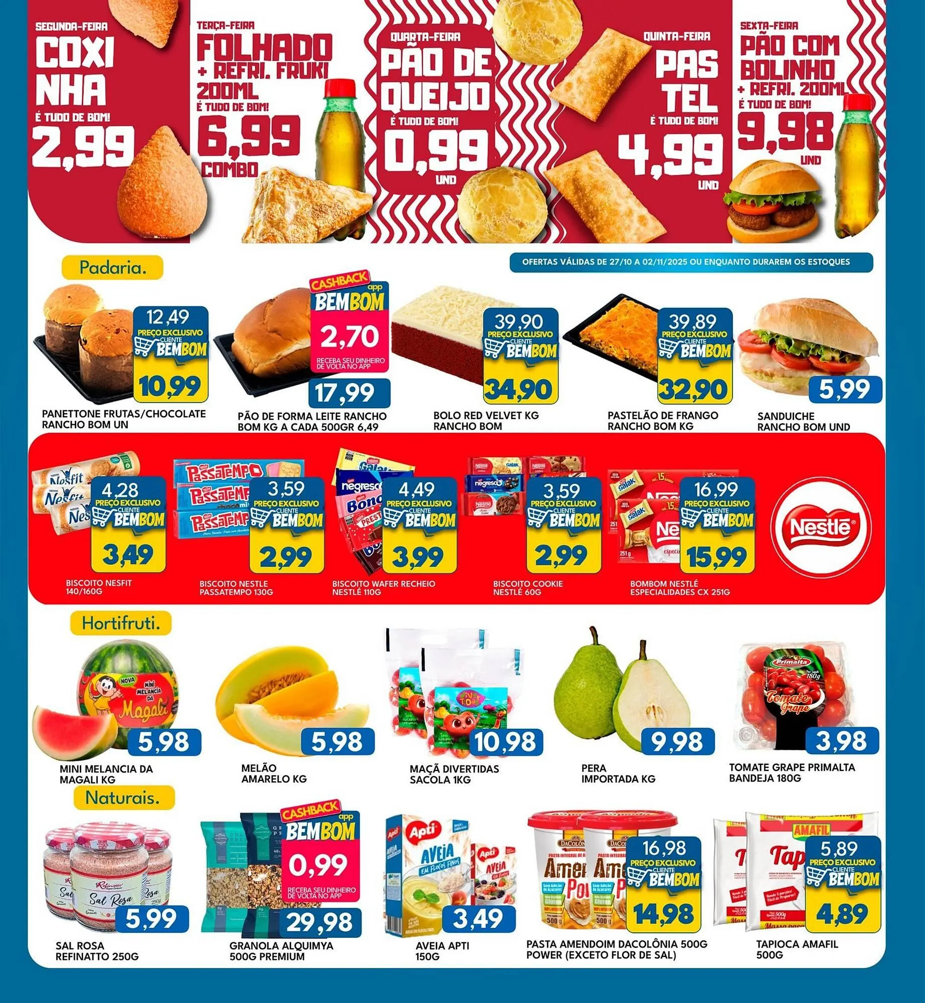 Encarte de Catálogo Rancho Bom Supermercados 27 de outubro até 2 de novembro 2025 - Pagina 4