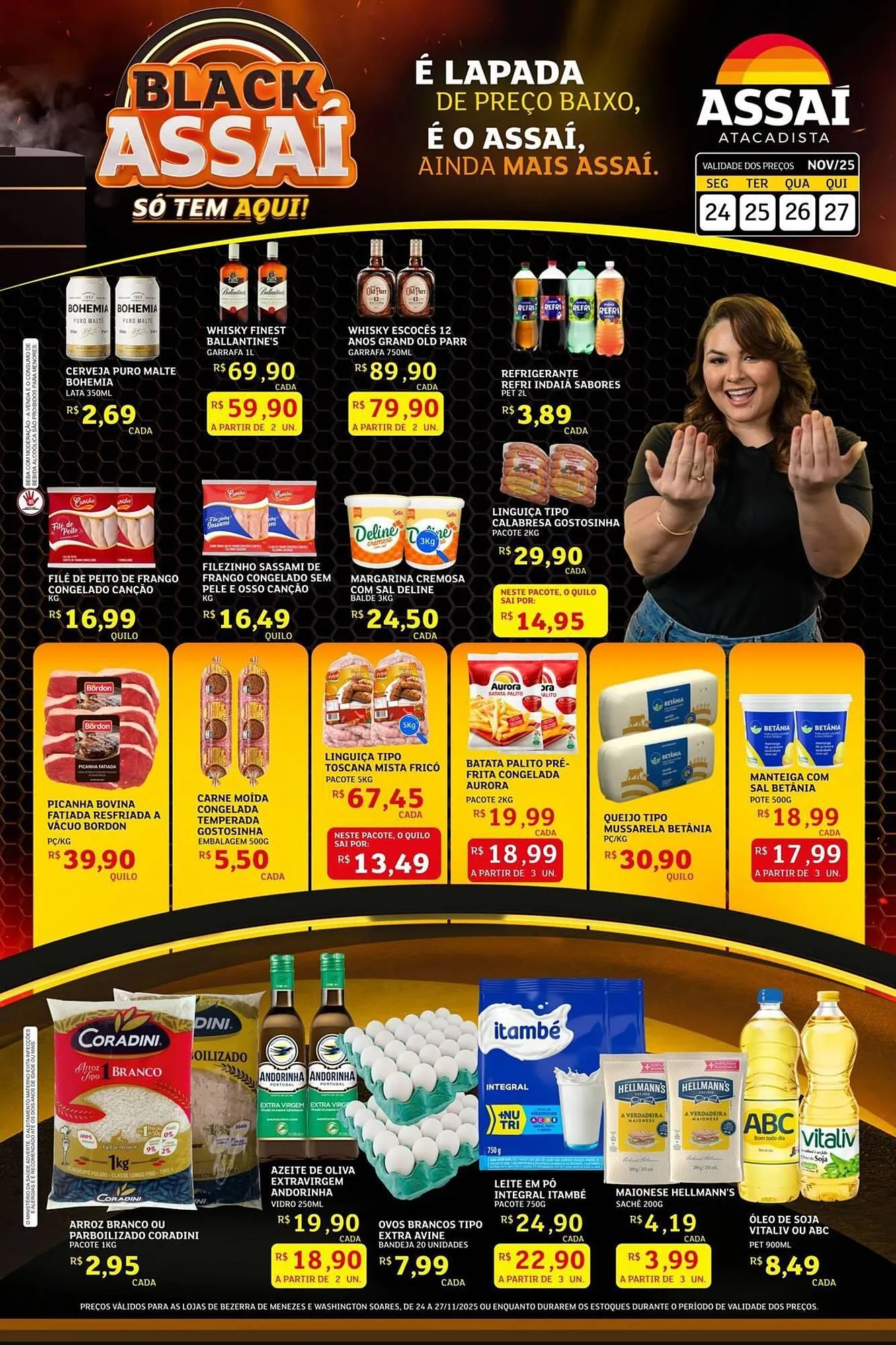 Encarte de Encarte Assaí Atacadista 24 de novembro até 27 de novembro 2025 - Pagina 1