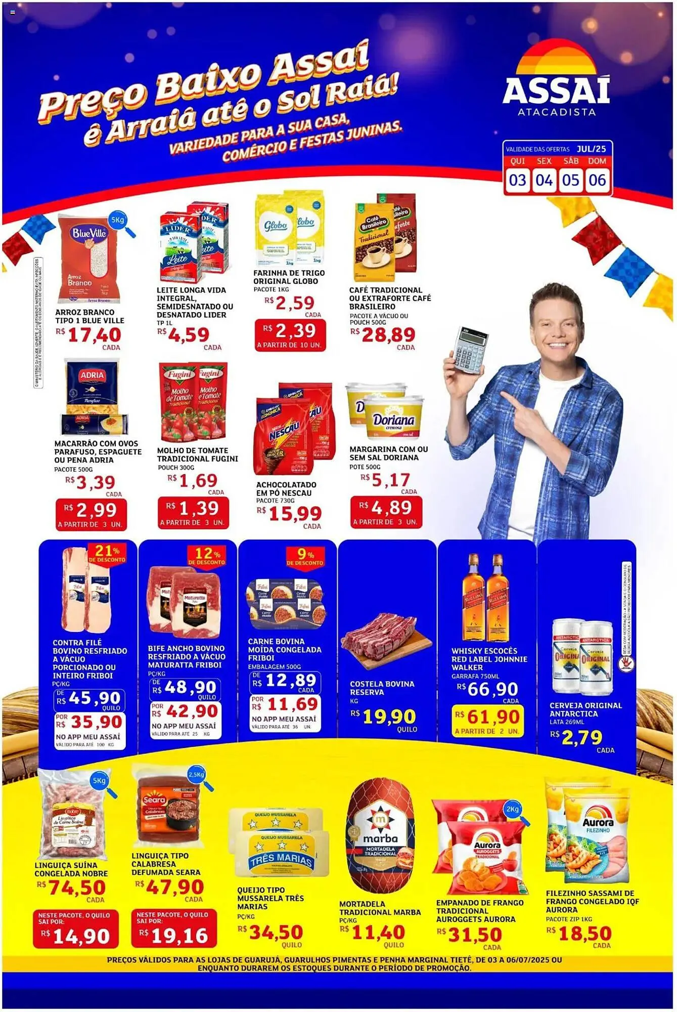 Encarte de Catálogo Assaí Atacadista 3 de julho até 6 de julho 2025 - Pagina 1