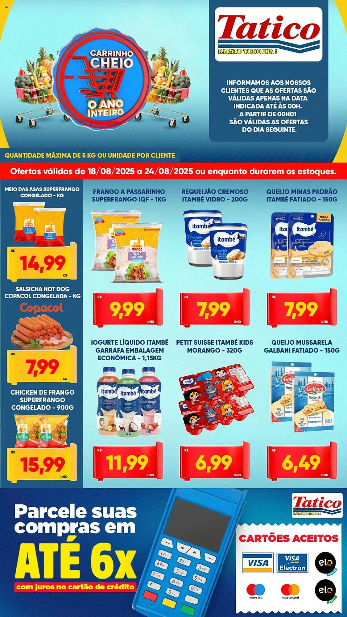 Encarte de Catálogo Tatico 18 de agosto até 24 de agosto 2025 - Pagina 1