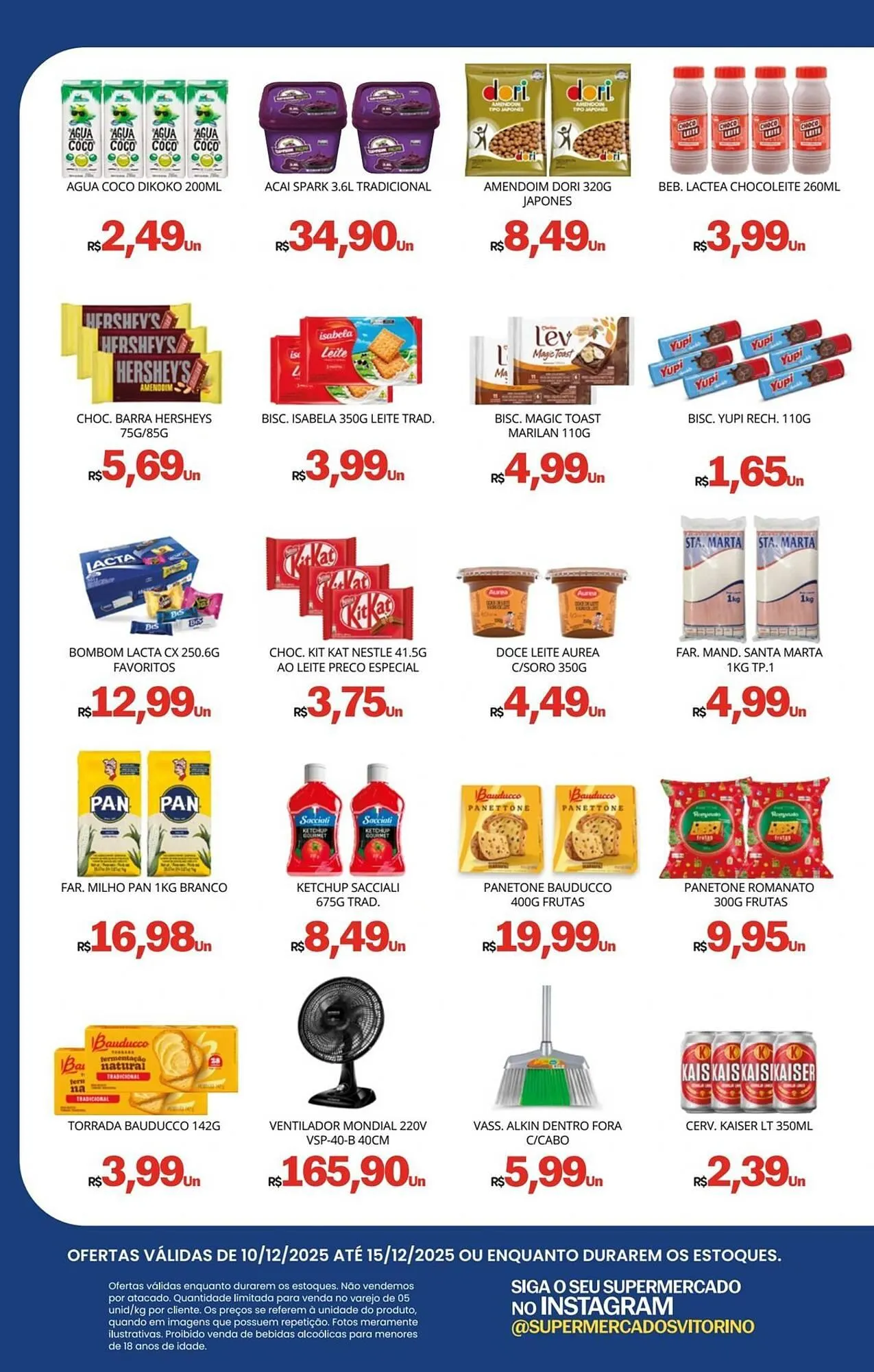 Encarte de Catálogo Supermercado Vitorino 9 de dezembro até 15 de dezembro 2025 - Pagina 2