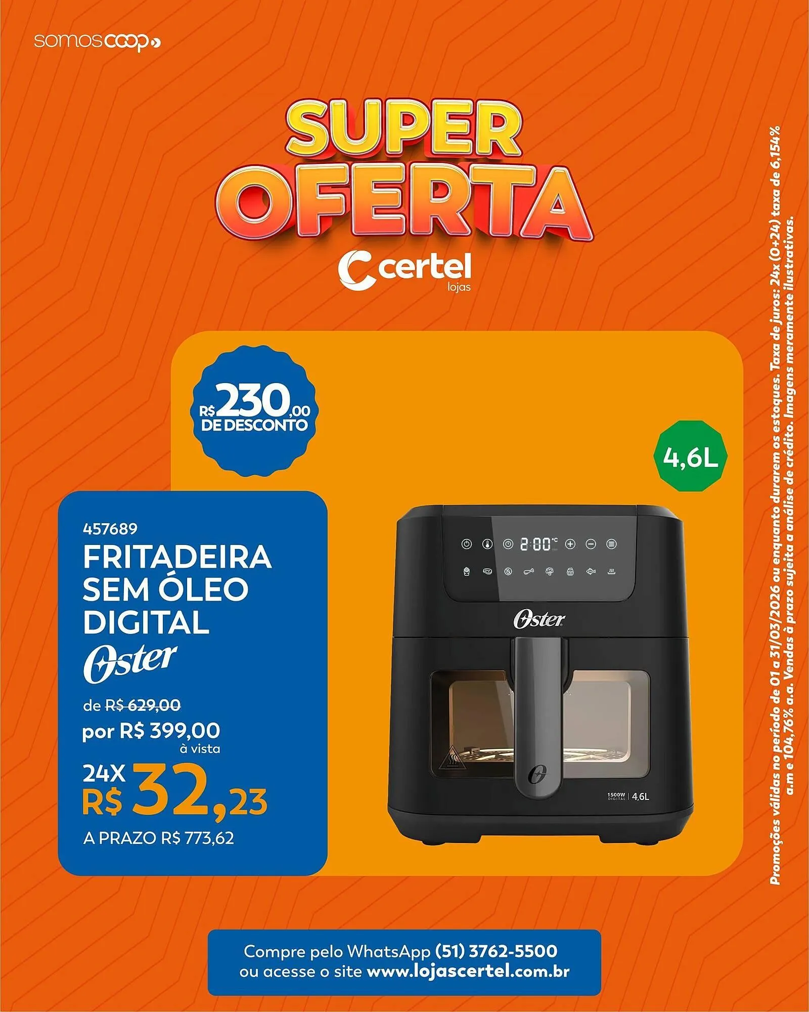 Encarte de Folheto Lojas Certel 14 de março até 31 de março 2026 - Pagina 3