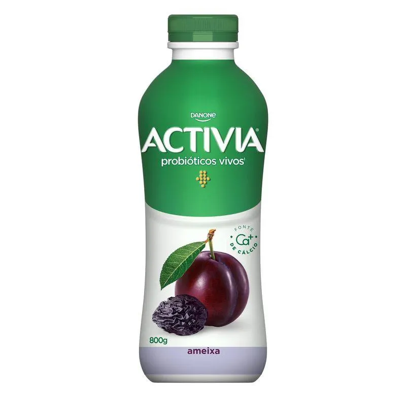 Leite Fermentado Parcialmente Desnatado Activia Ameixa 800g