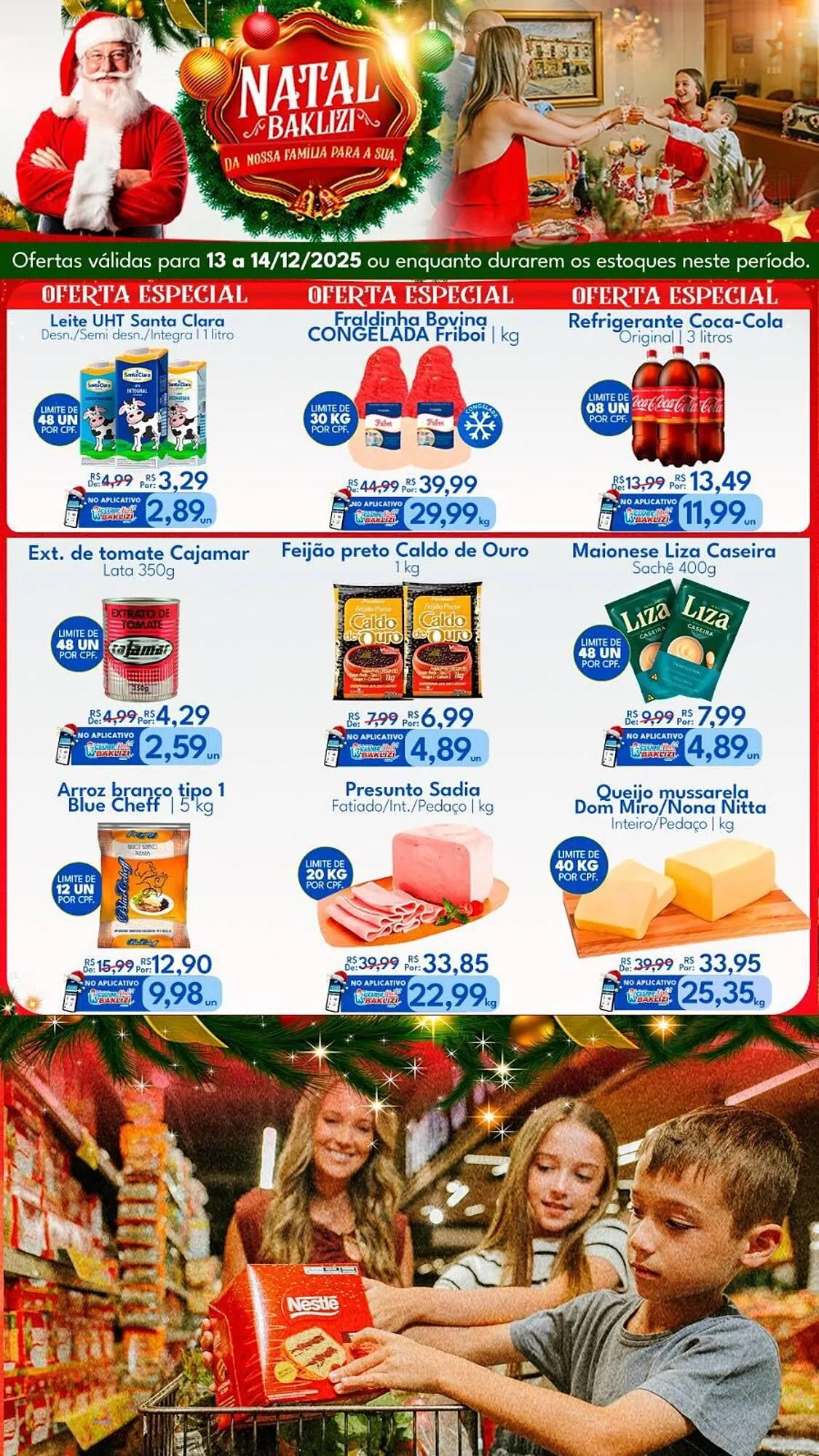 Encarte de Catálogo Supermercados Baklizi 13 de dezembro até 14 de dezembro 2025 - Pagina 1