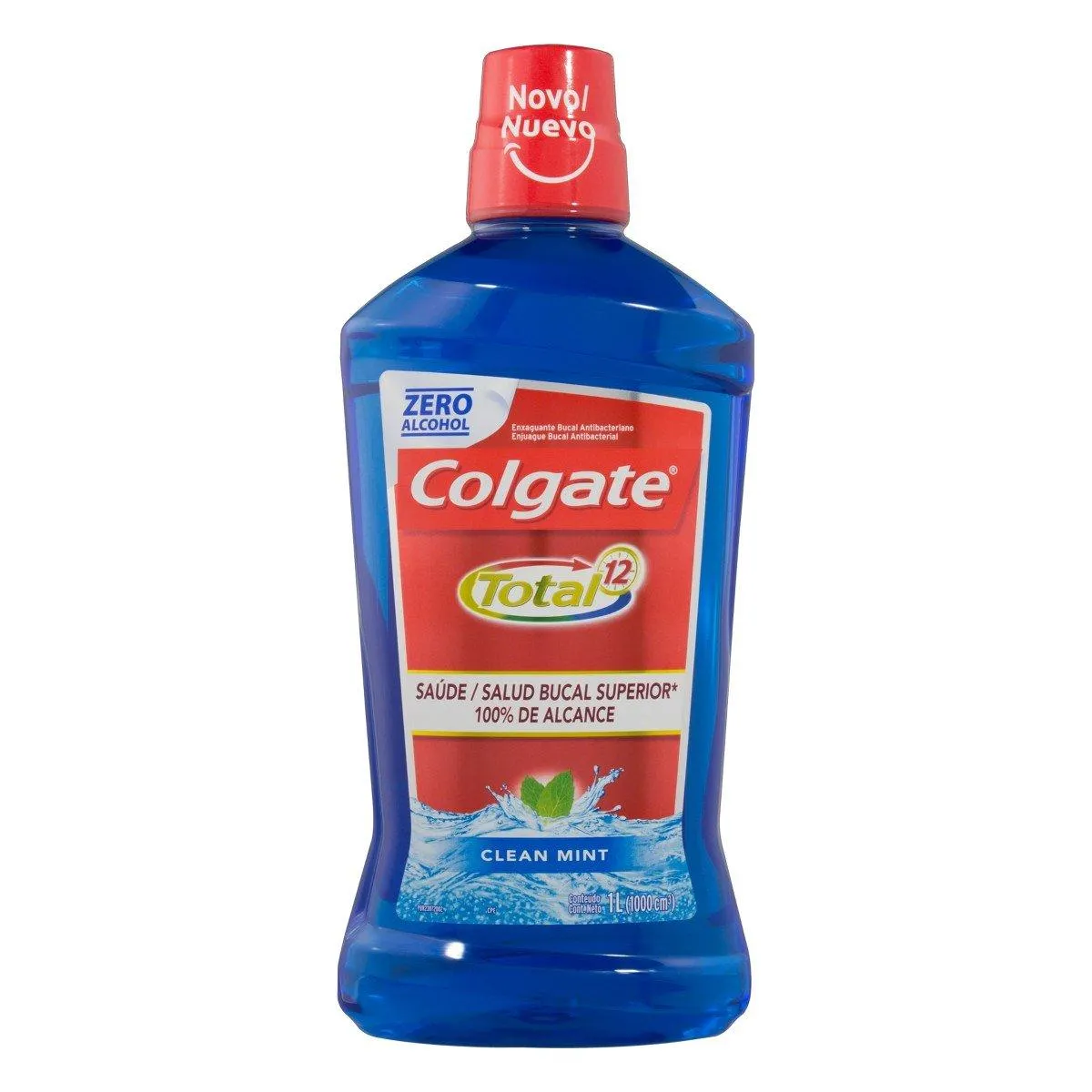 Enxaguante Bucal Colgate Total 12 Clean Mint Zero Alcool 1l