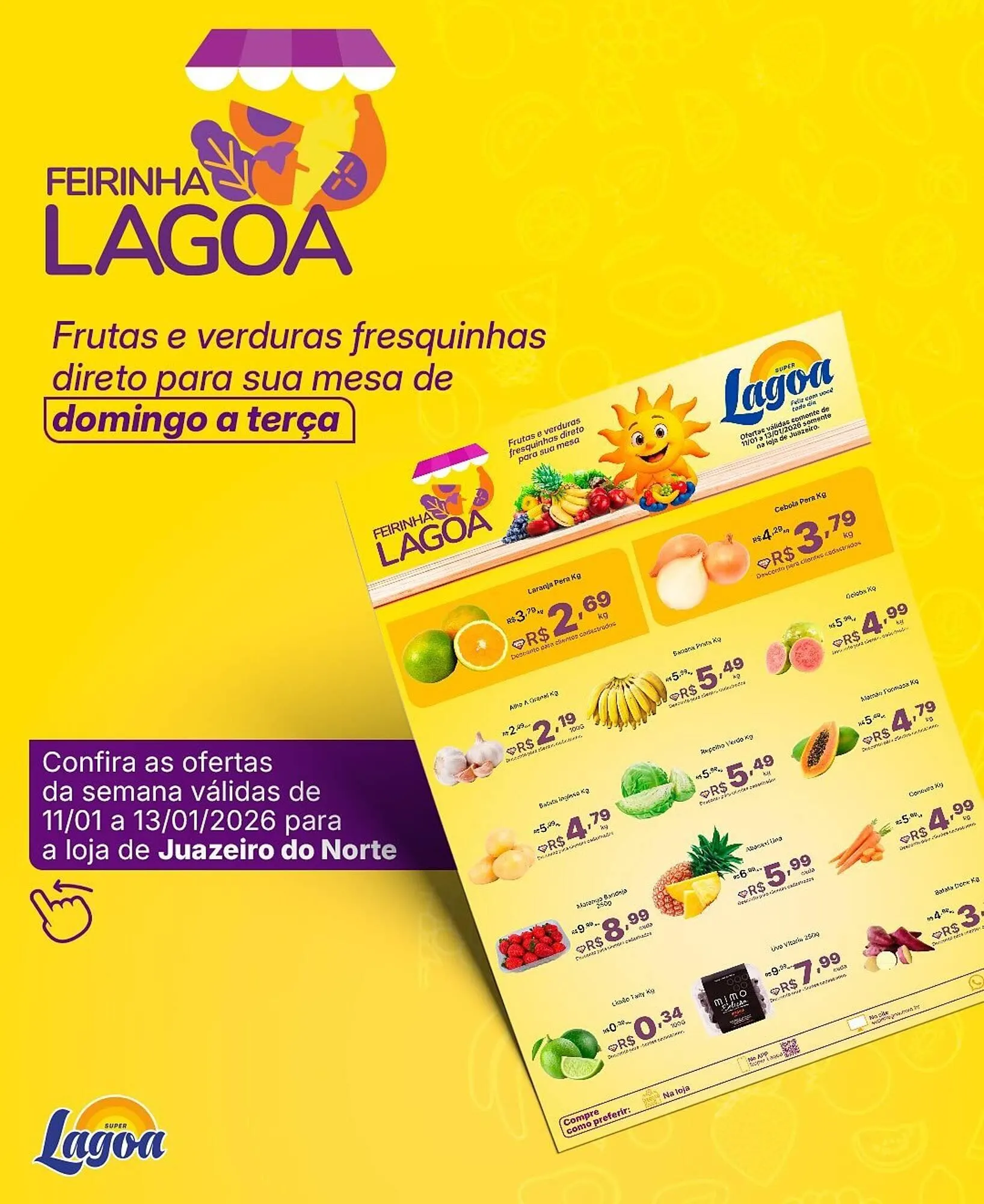 Encarte de Encarte Super Lagoa 11 de janeiro até 13 de janeiro 2026 - Pagina 1
