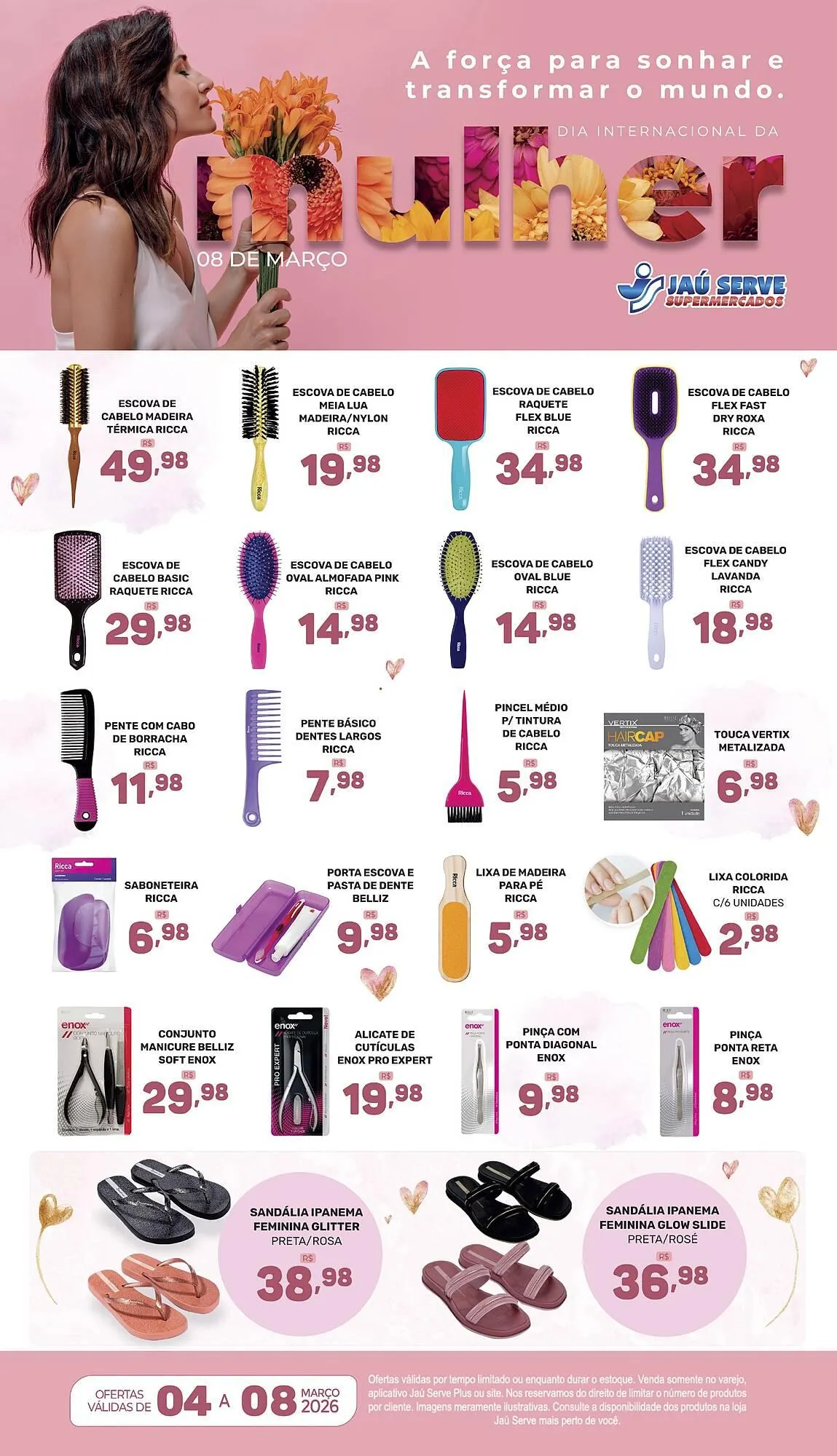 Encarte de Catálogo Supermercados Jau Serve 4 de março até 9 de março 2026 - Pagina 1