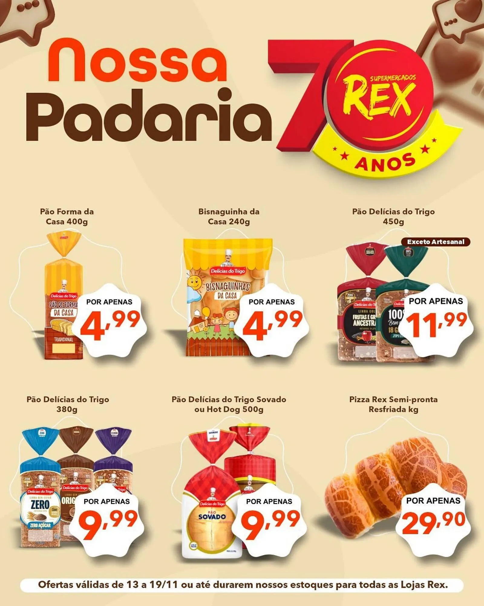 Encarte de Catálogo Supermercados Rex 17 de novembro até 19 de novembro 2025 - Pagina 1