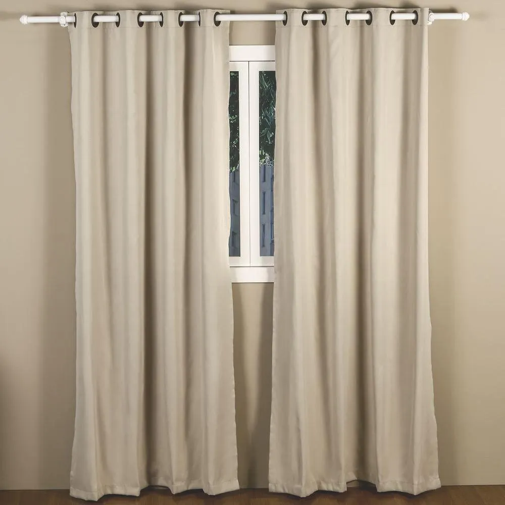 Cortina Para Quarto E Sala 2,60X2,30 M Corta Luz Belize Havan Casa - Marfim