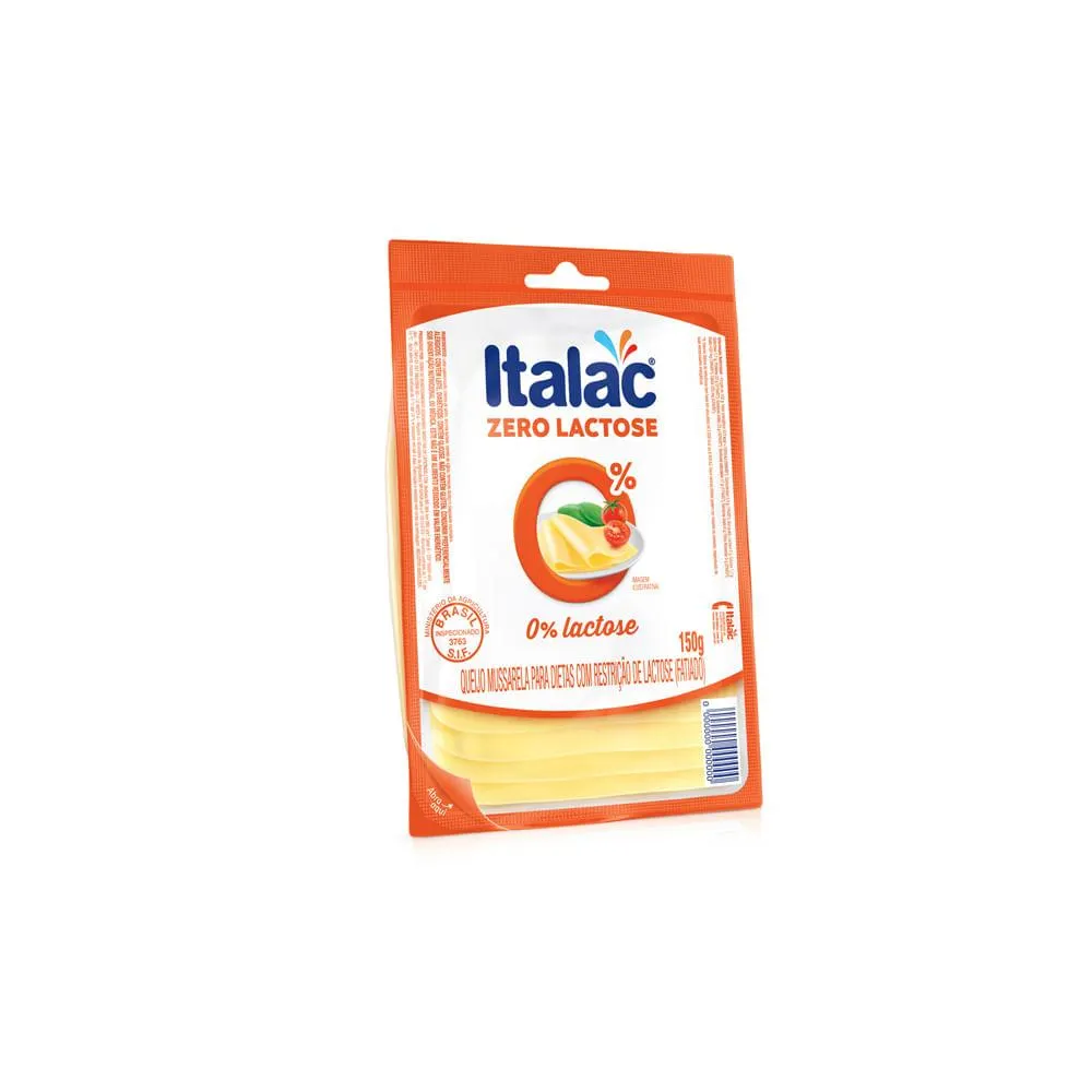 Queijo Muçarela Italac Zero Lactose 150g