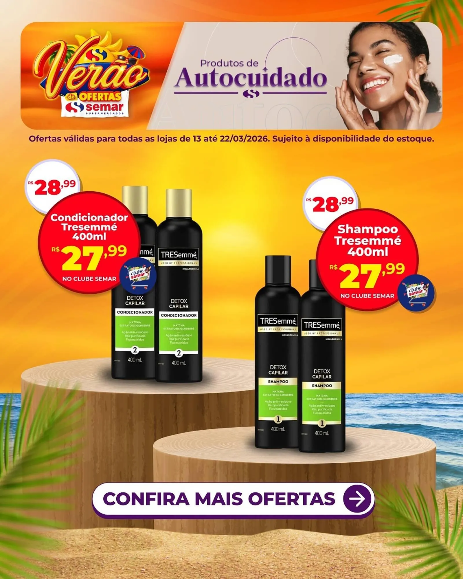 Encarte de Folheto Semar Supermercado 13 de março até 22 de março 2026 - Pagina 1