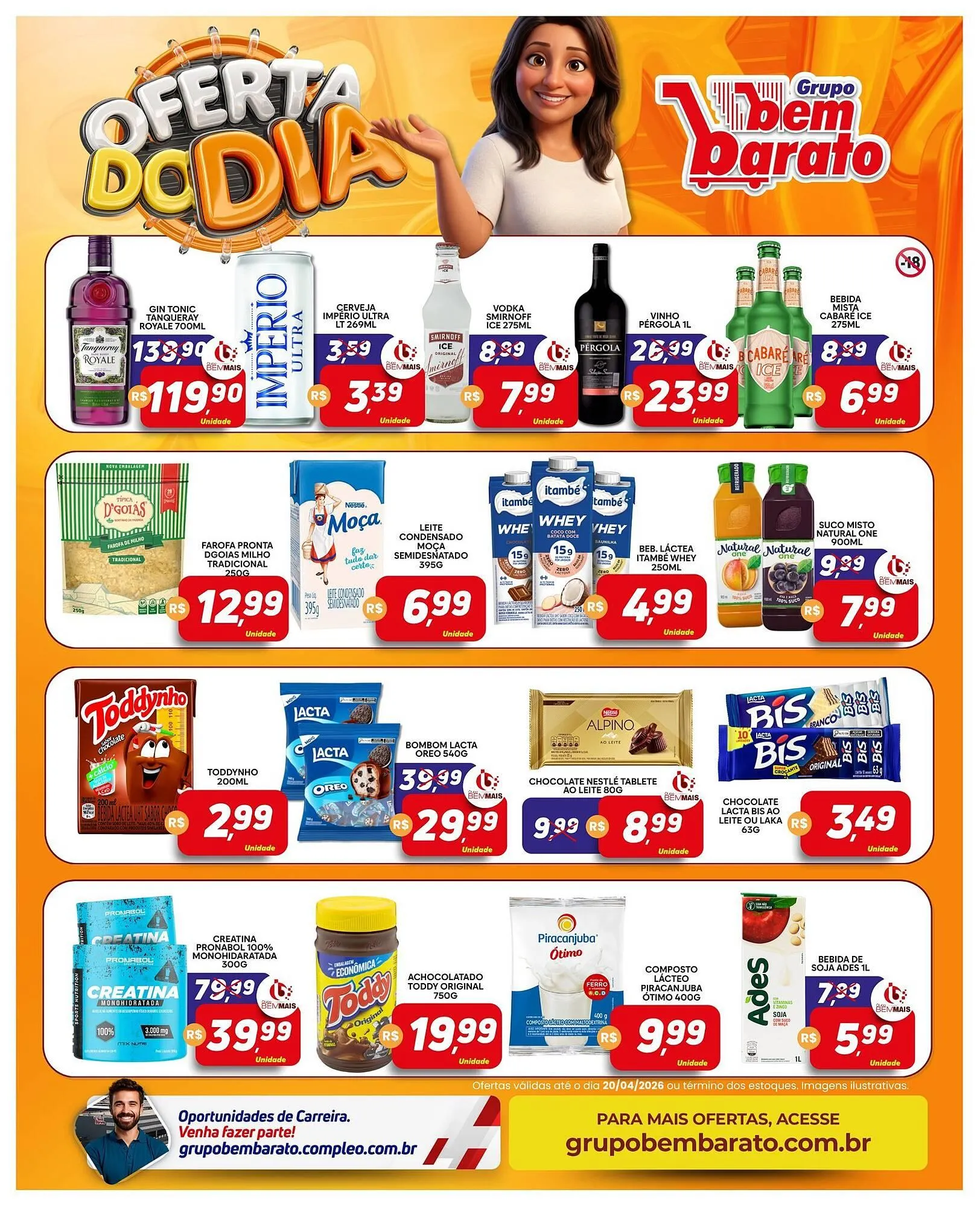 Encarte de Catálogo Supermercado Bem Barato 14 de abril até 20 de abril 2026 - Pagina 2