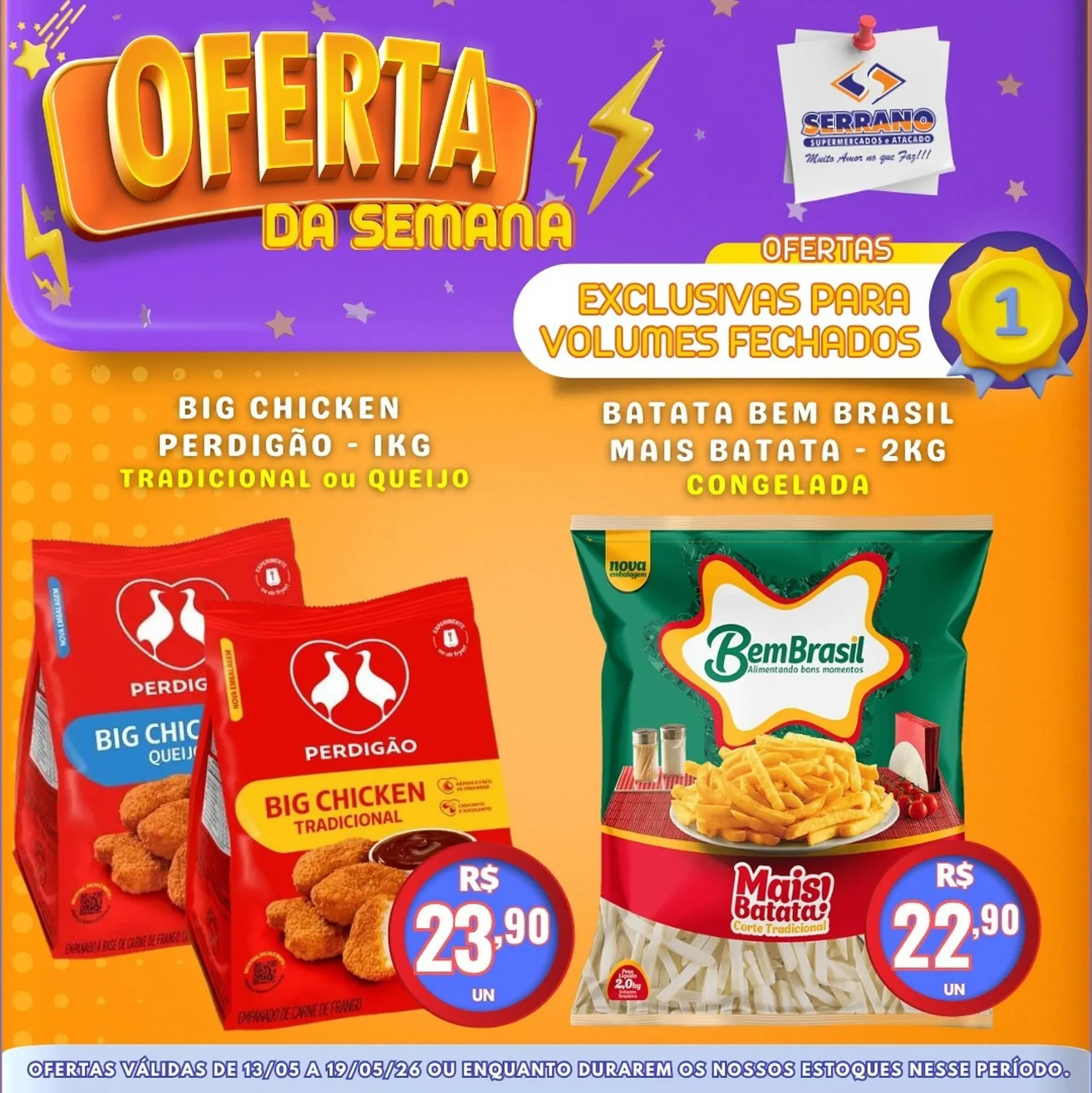 Encarte de Catálogo Serrano Supermercado 13 de maio até 19 de maio 2026 - Pagina 1