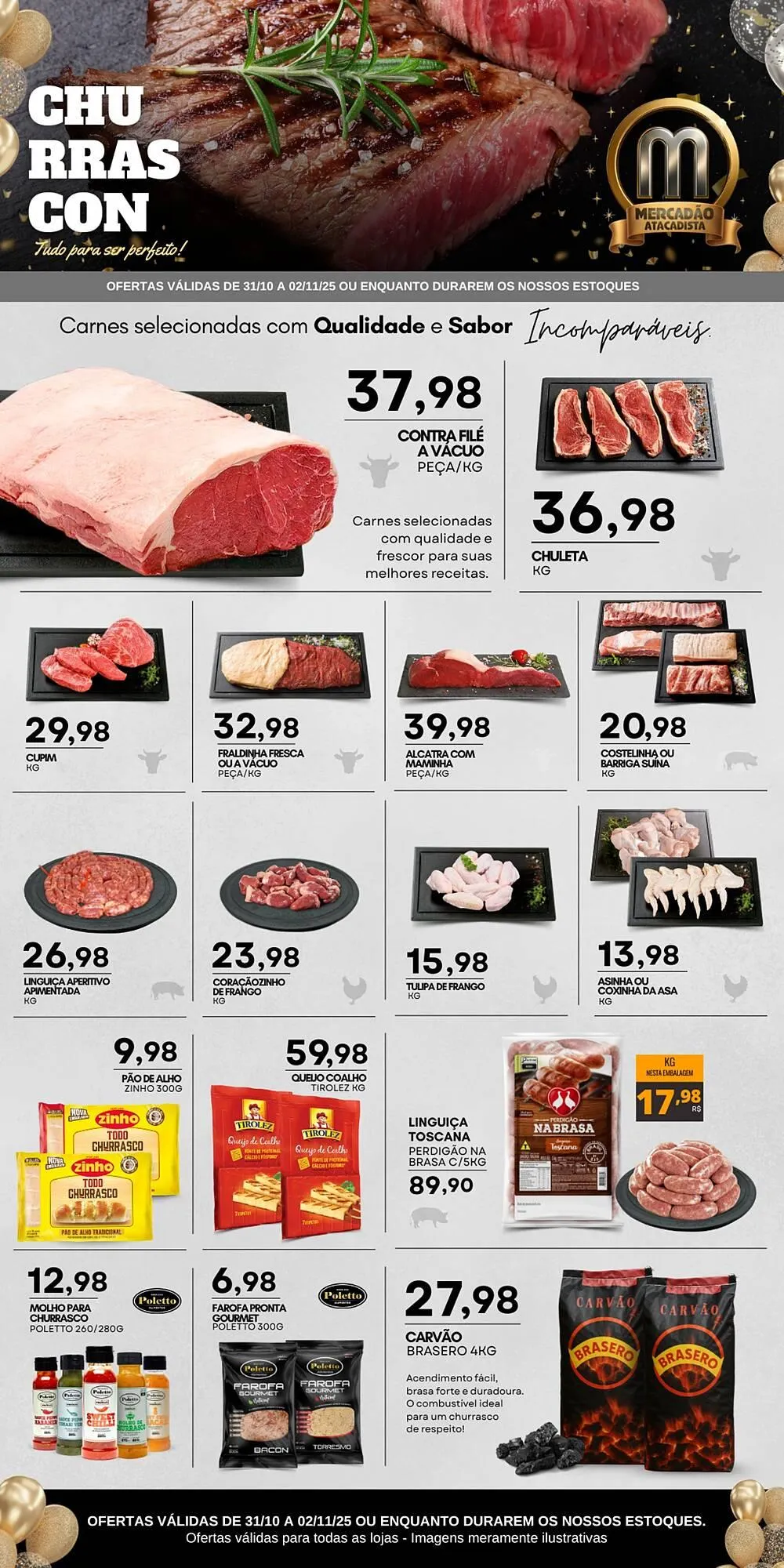 Encarte de Folheto Mercadão Atacadista 31 de outubro até 2 de novembro 2025 - Pagina 3