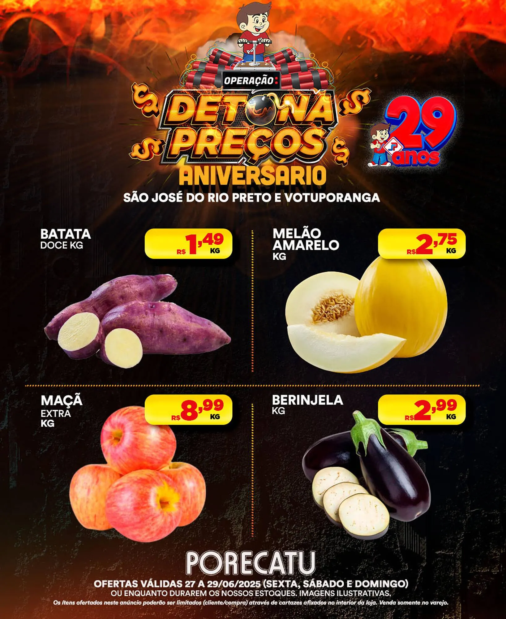 Encarte de Catálogo Supermercado Porecatu 27 de junho até 29 de junho 2025 - Pagina 3