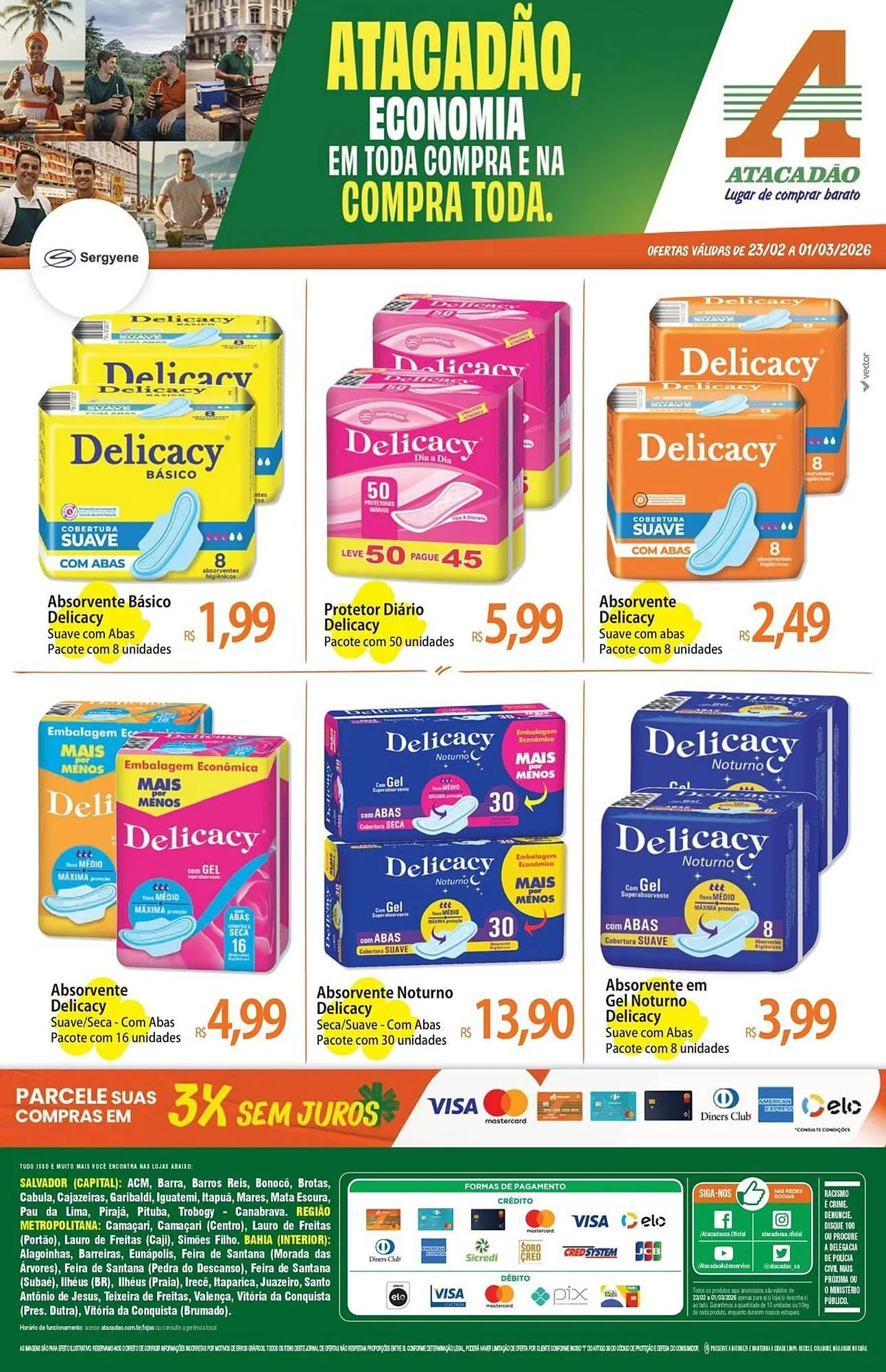 Encarte de Folheto Atacadão 23 de fevereiro até 1 de março 2026 - Pagina 1