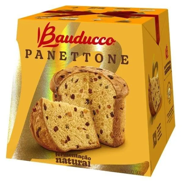 Panettone Frutas 908g 1 UN Bauducco