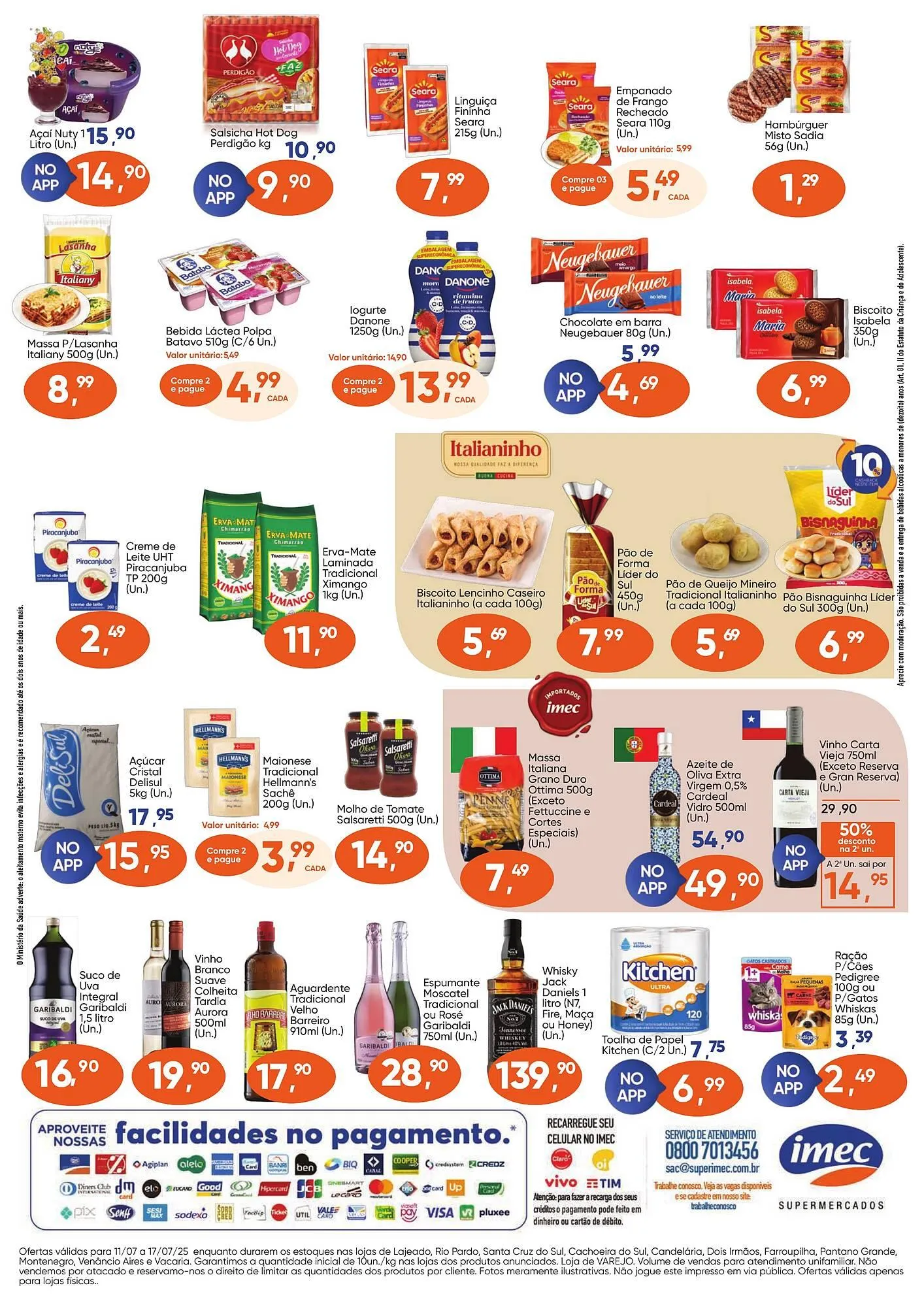 Encarte de Catálogo Imec Supermercados 11 de julho até 17 de julho 2025 - Pagina 2
