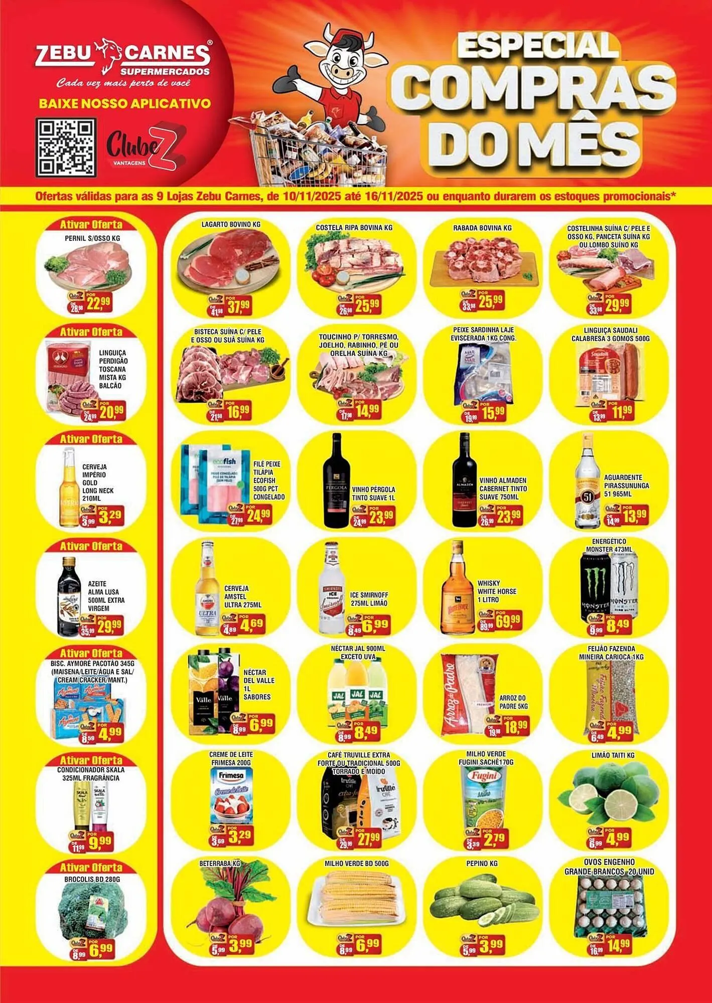 Encarte de Catálogo Zebu Carnes Supermercados 10 de novembro até 16 de novembro 2025 - Pagina 1