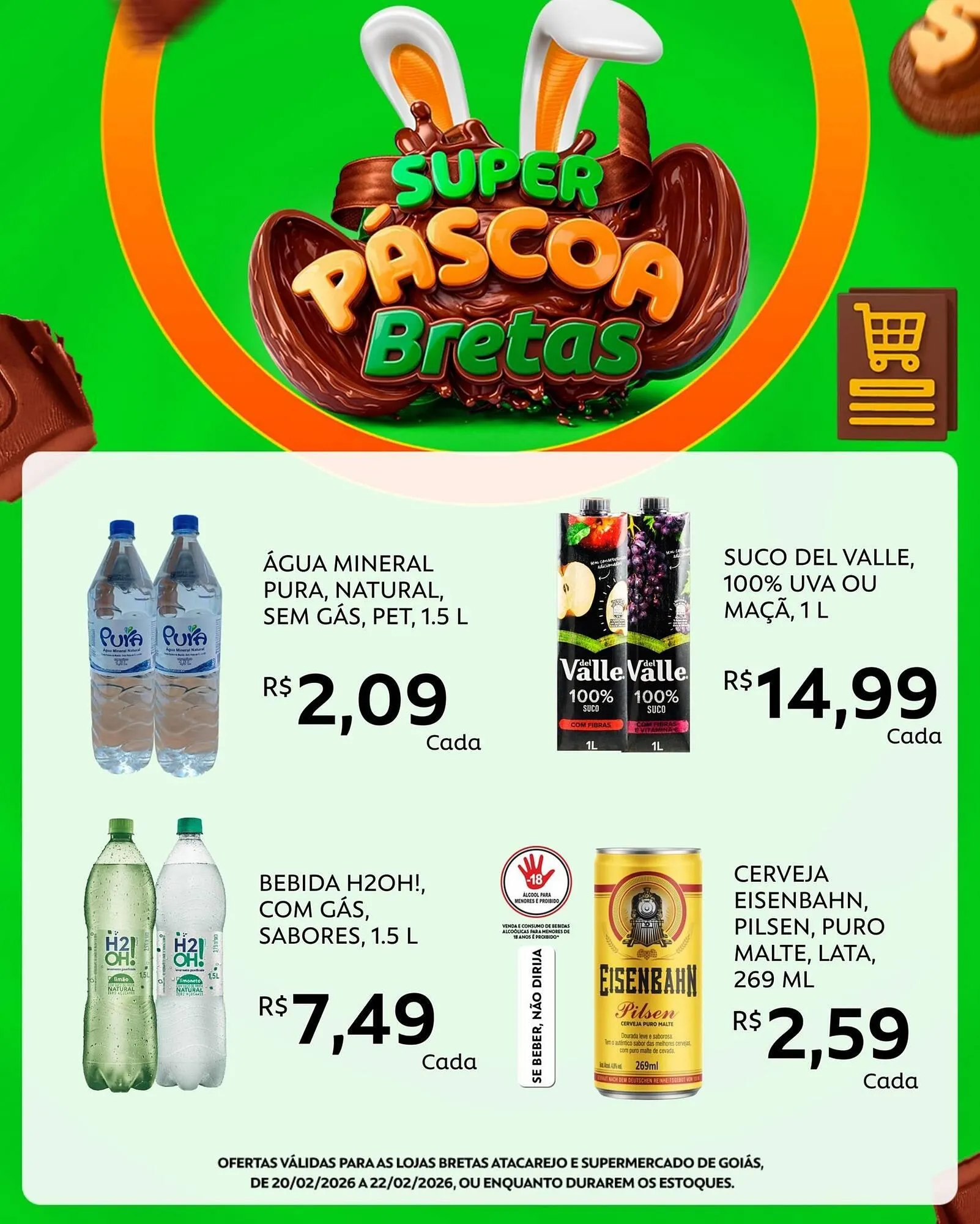 Encarte de Catálogo Supermercados Bretas 20 de fevereiro até 22 de fevereiro 2026 - Pagina 2