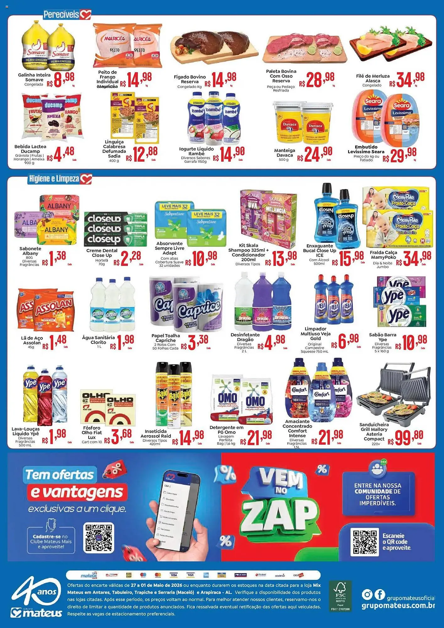 Encarte de Catálogo Supermercados Mateus 27 de abril até 1 de maio 2026 - Pagina 2