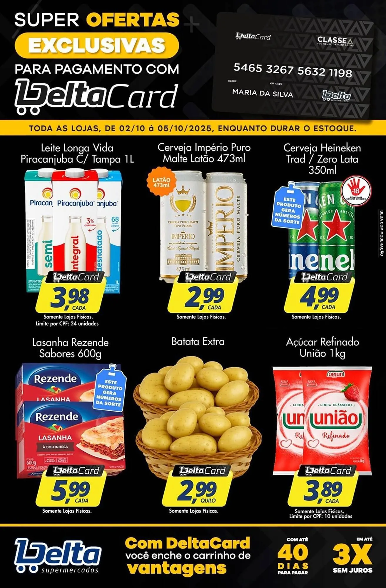 Encarte de Catálogo Delta Supermercados 3 de outubro até 5 de outubro 2025 - Pagina 1