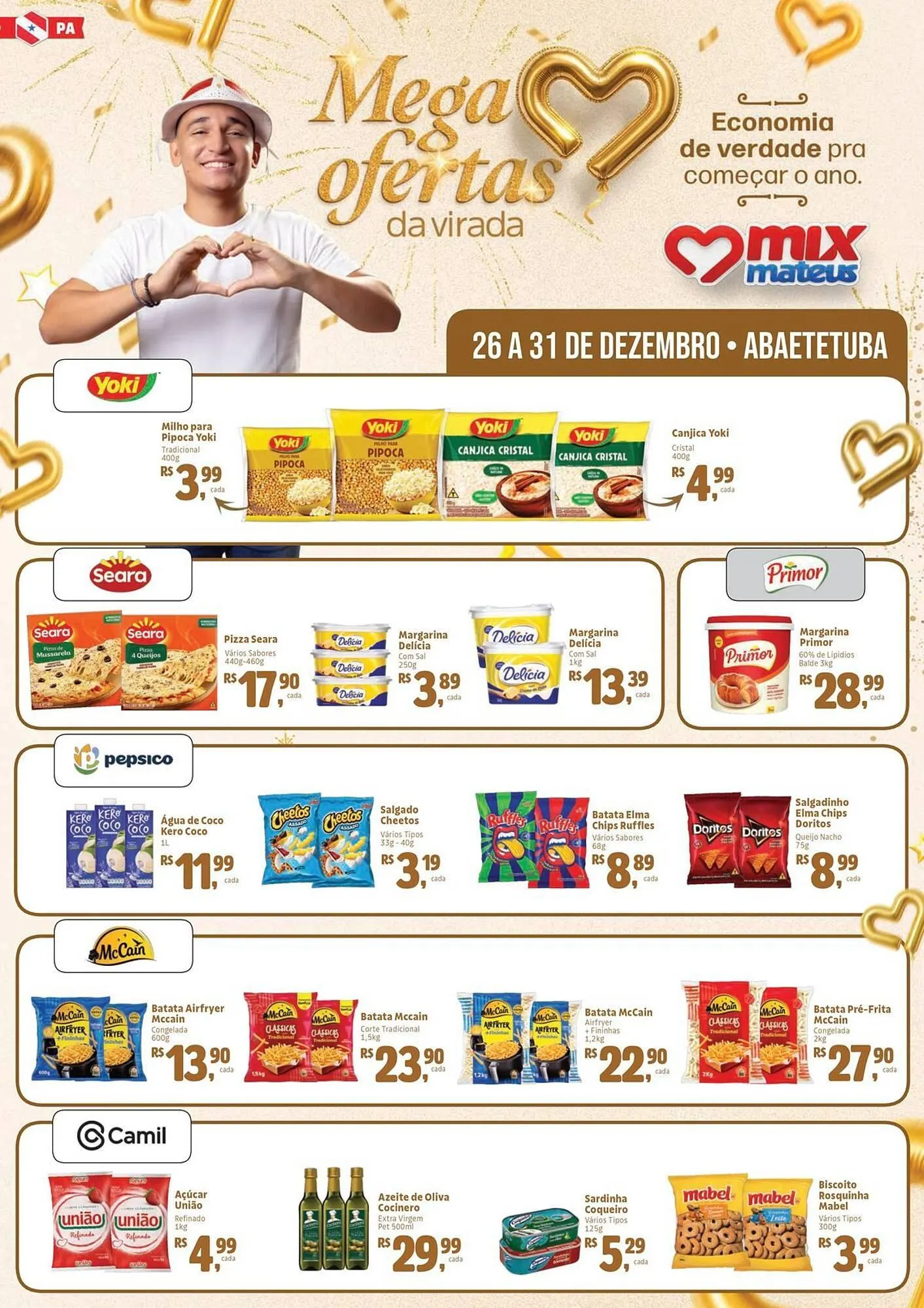 Encarte de Catálogo Supermercados Mateus 26 de dezembro até 31 de dezembro 2025 - Pagina 1