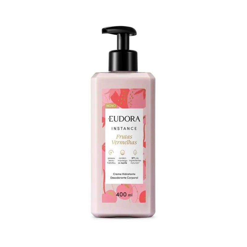 Creme Hidratante Desodorante Corporal Instance Frutas Vermelhas 400ml