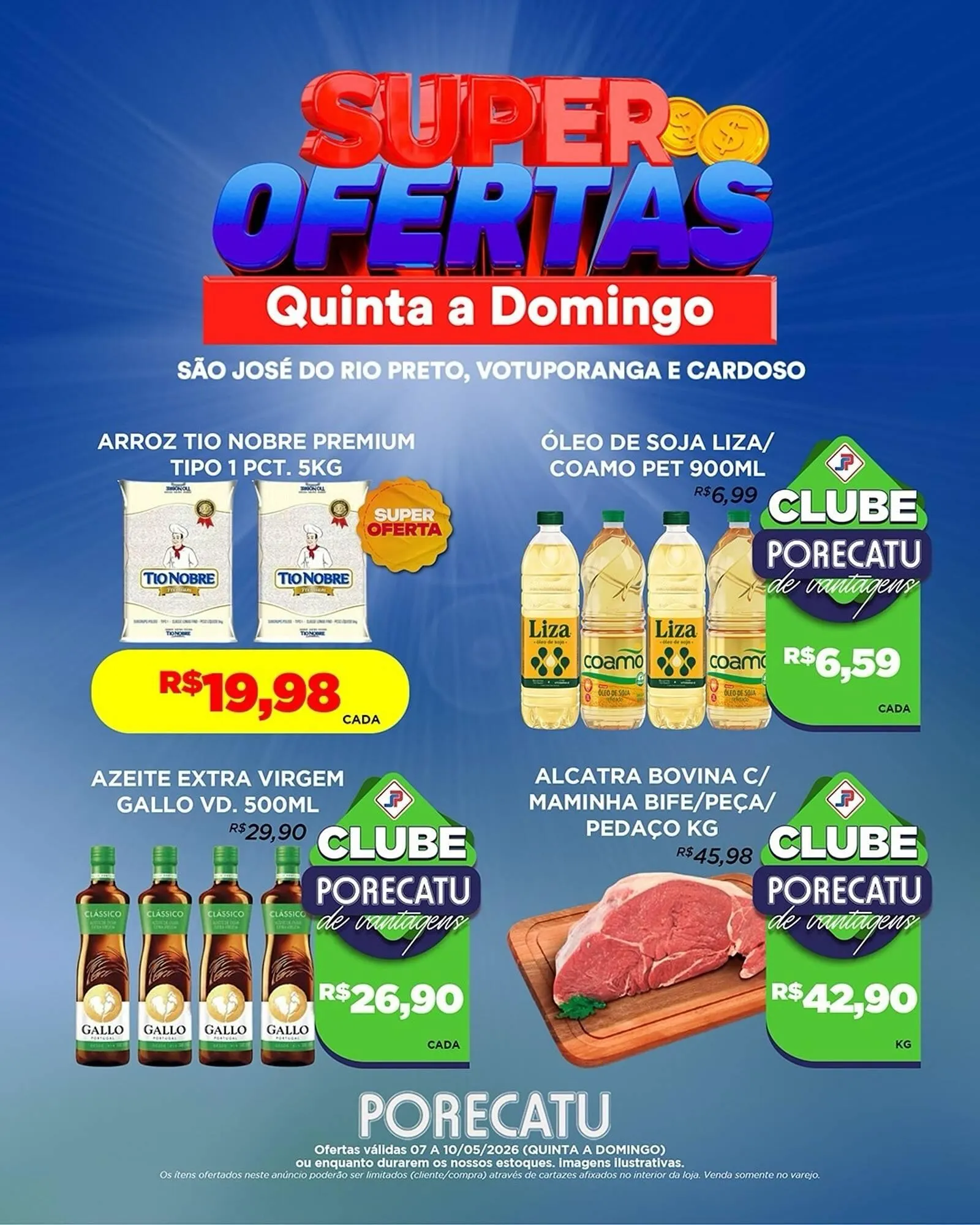 Encarte de Catálogo Supermercado Porecatu 7 de maio até 10 de maio 2026 - Pagina 1