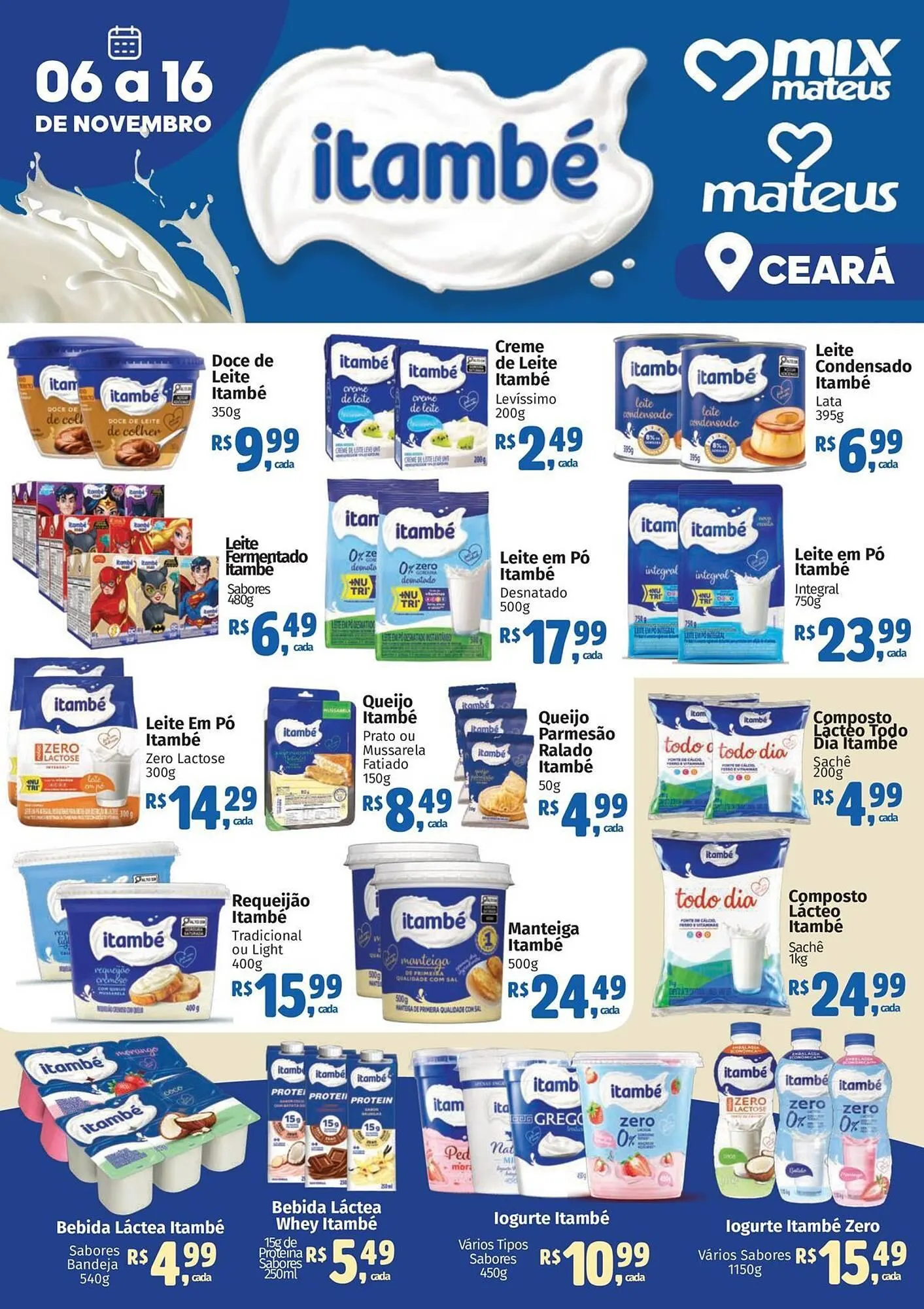 Encarte de Catálogo Supermercados Mateus 6 de novembro até 16 de novembro 2025 - Pagina 1