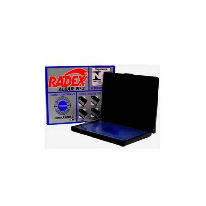 Almofada Carimbo N3 Azul - Radex