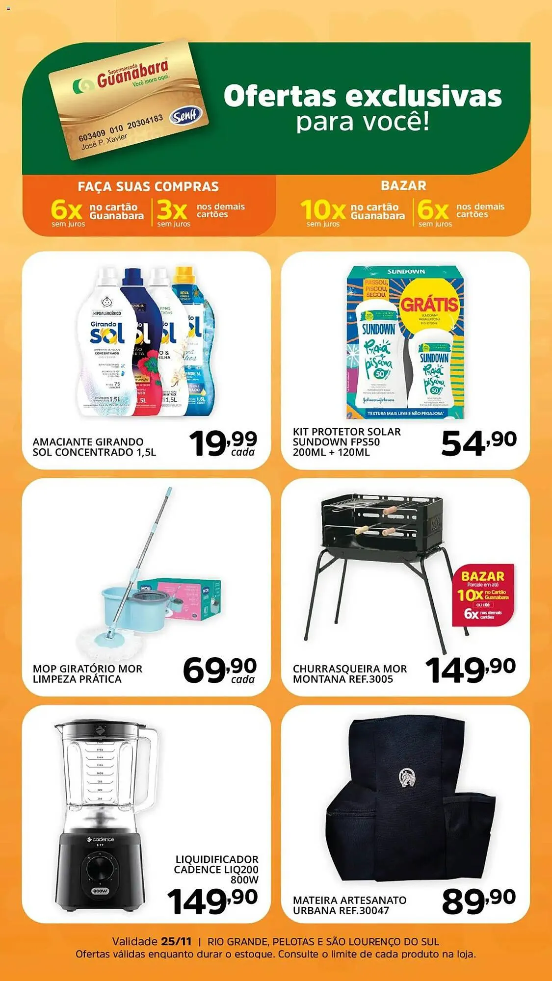 Encarte de Encarte Supermercados Guanabara 14 de novembro até 25 de novembro 2025 - Pagina 1