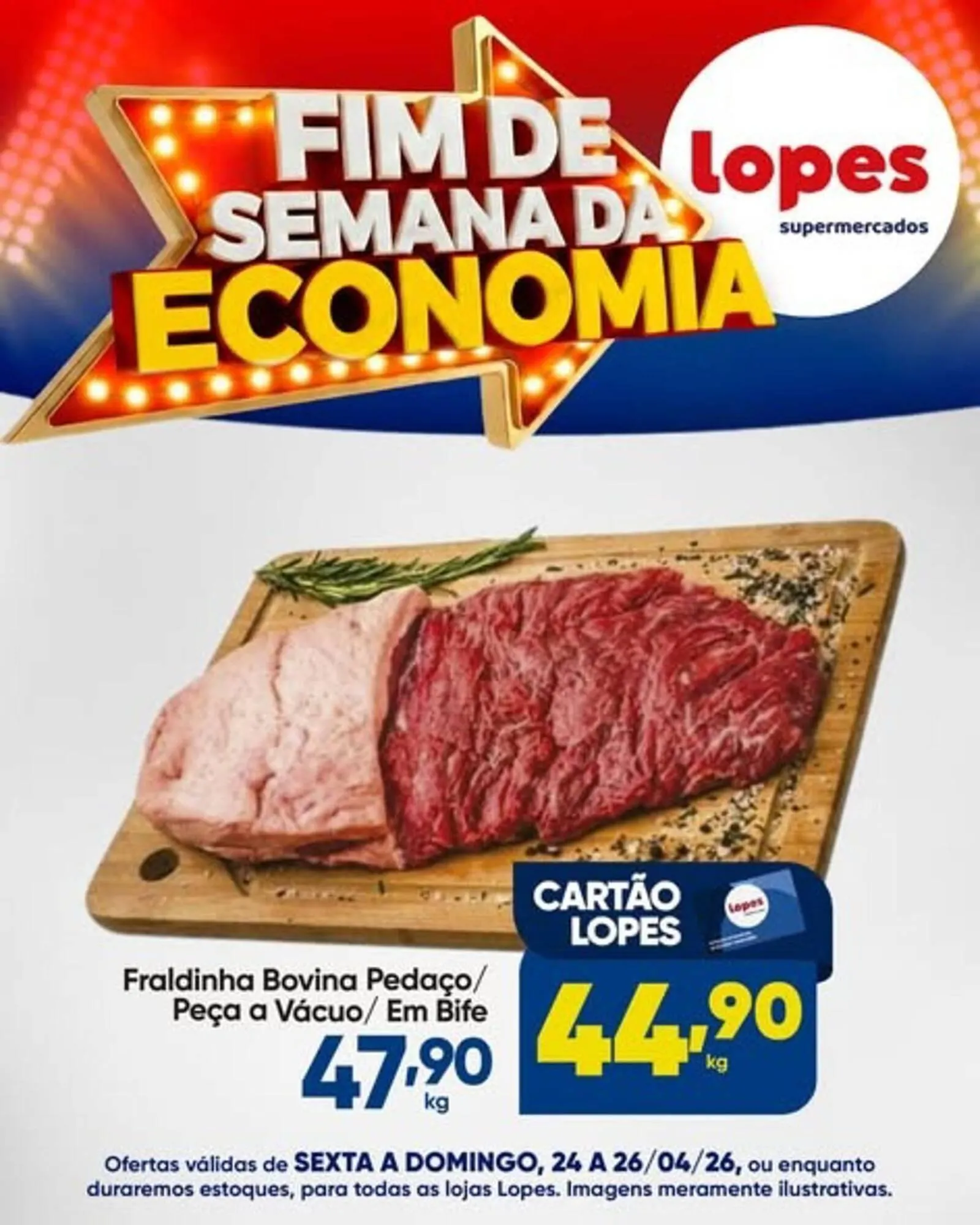 Encarte de Folheto Lopes Supermercados 24 de abril até 26 de abril 2026 - Pagina 2