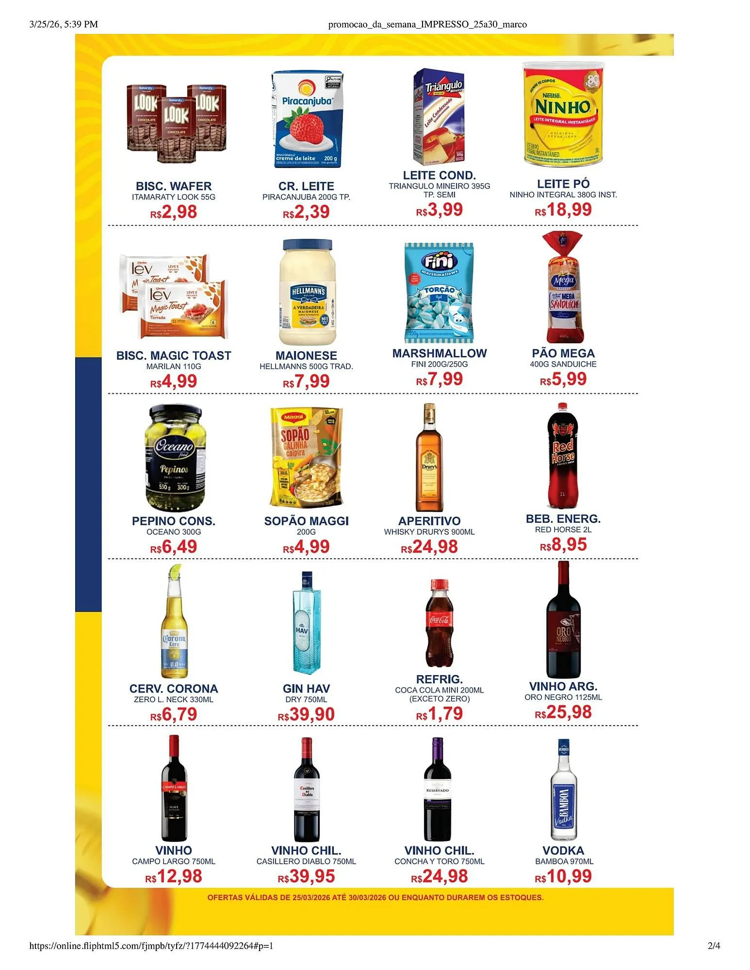 Encarte de Catálogo Supermercado Vitorino 25 de março até 30 de março 2026 - Pagina 2
