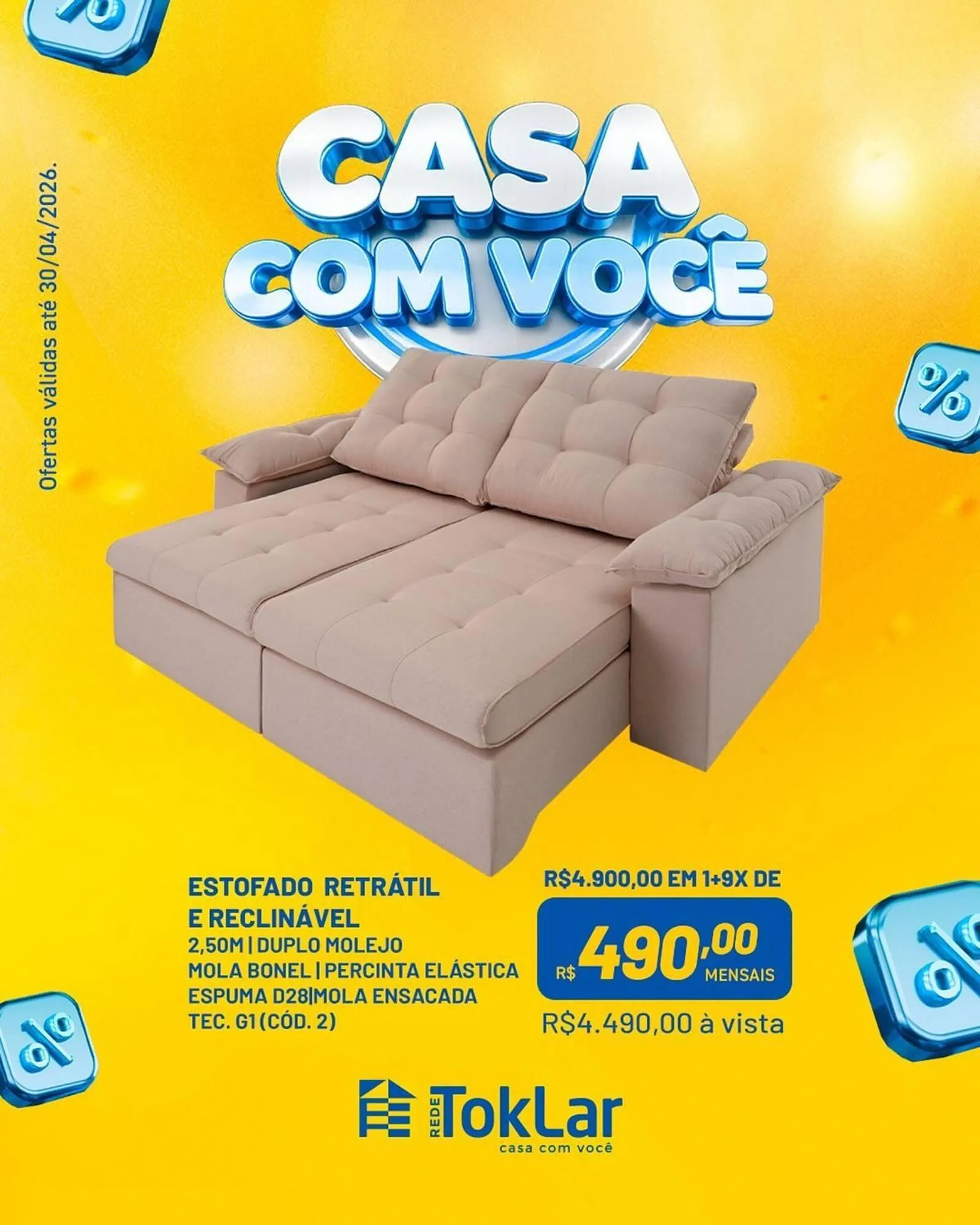 Encarte de Folheto Toklar 8 de abril até 30 de abril 2026 - Pagina 1