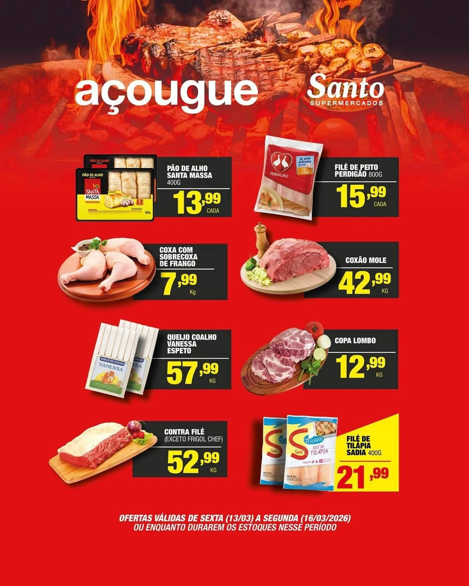 Encarte de Catálogo Santo Supermercados 13 de março até 15 de março 2026 - Pagina 6
