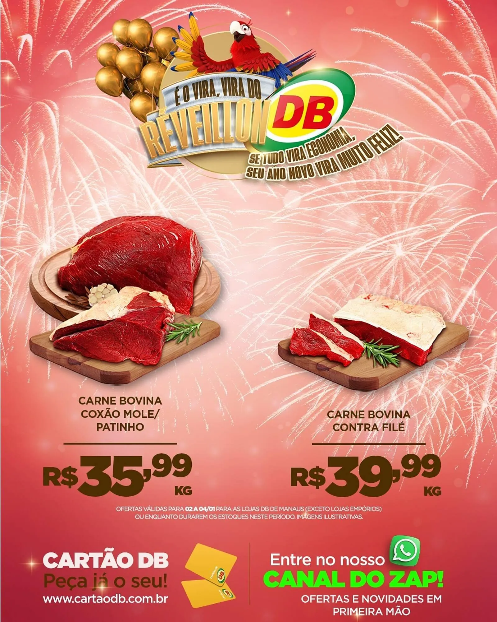 Encarte de Catálogo DB Supermercados 2 de janeiro até 4 de janeiro 2026 - Pagina 1