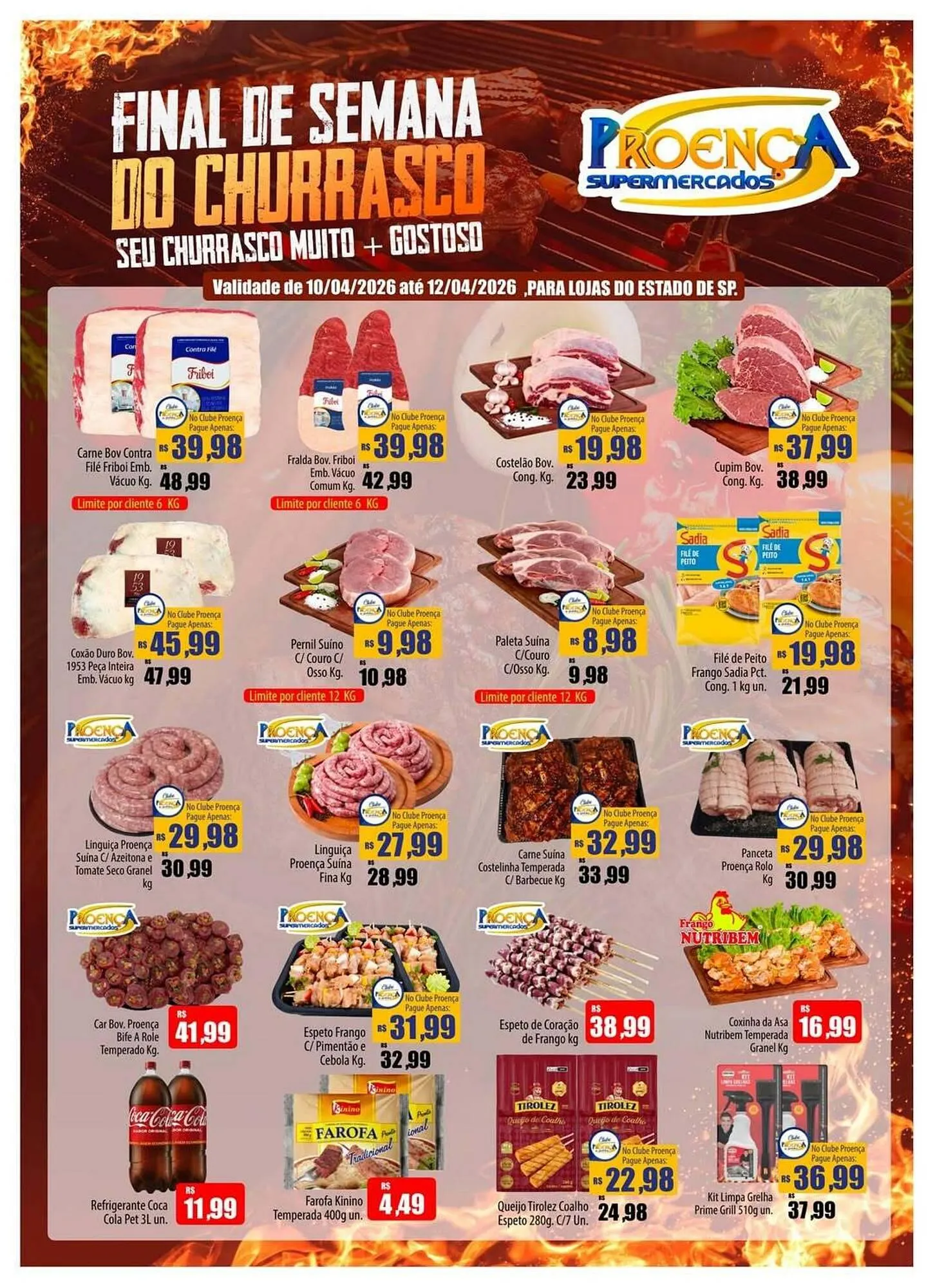 Encarte de Catálogo Proença Supermercados 10 de abril até 12 de abril 2026 - Pagina 1