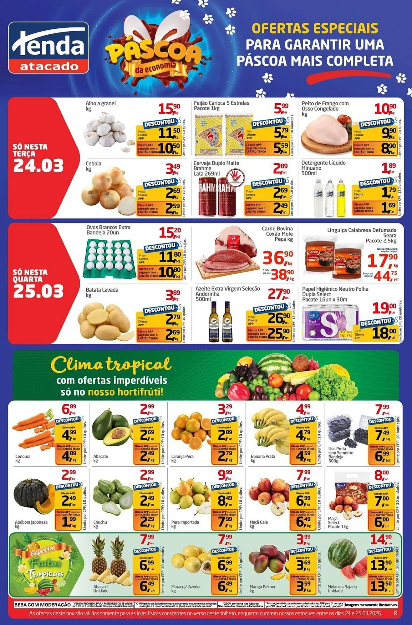 Encarte de Folheto Tenda Atacado 24 de março até 25 de março 2026 - Pagina 1