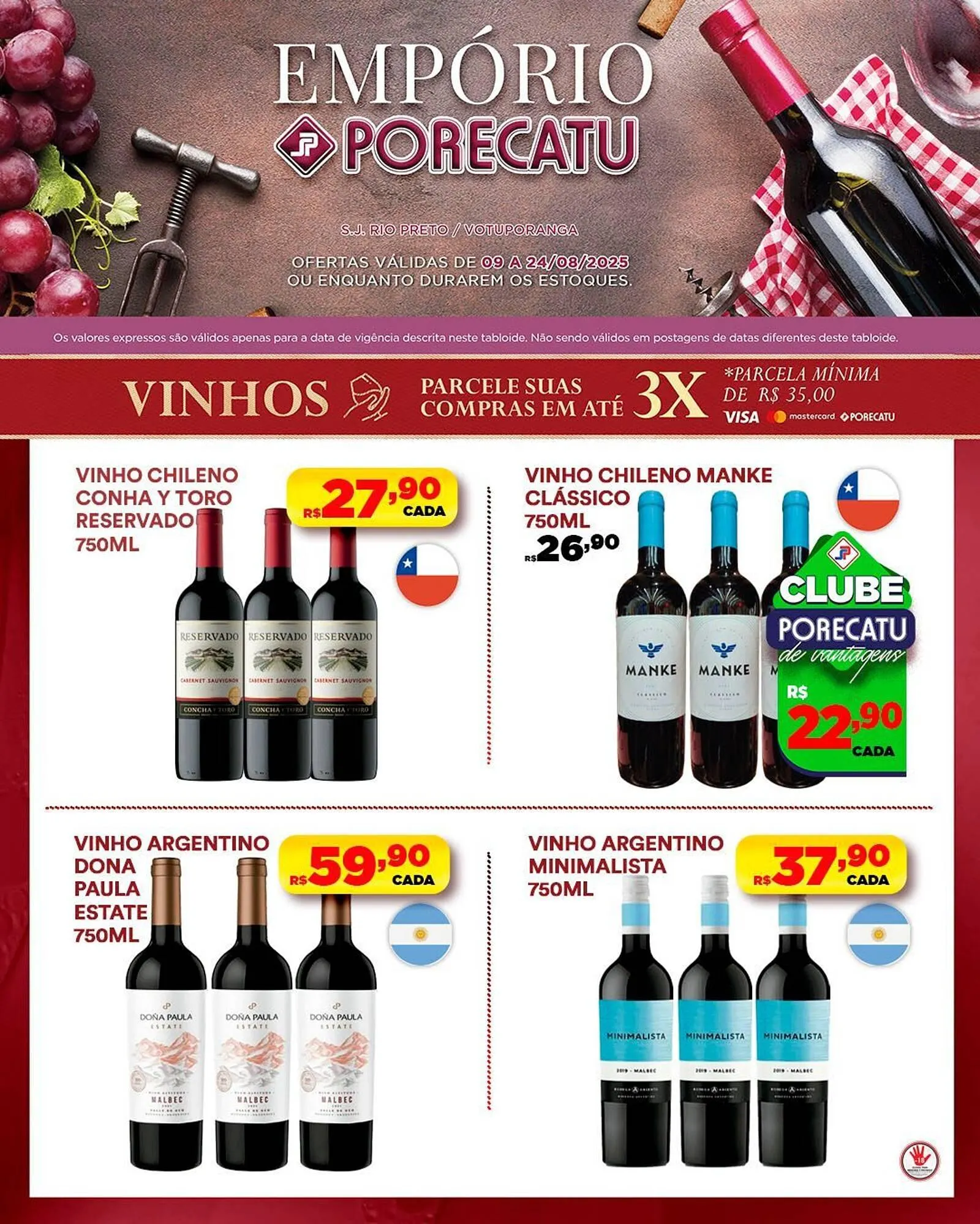 Encarte de Catálogo Supermercado Porecatu 11 de agosto até 24 de agosto 2025 - Pagina 3