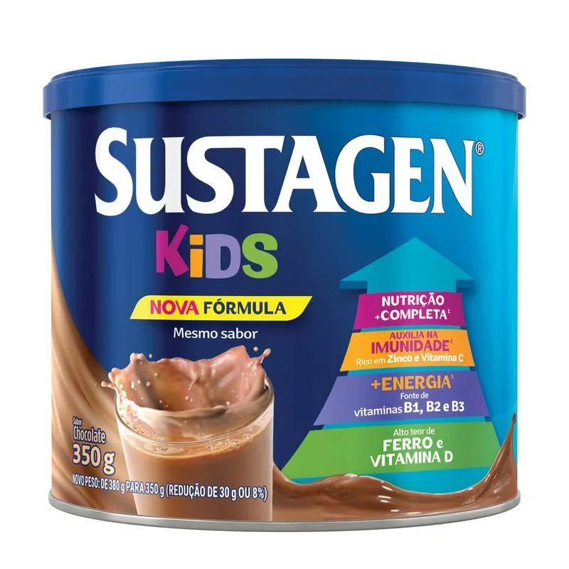 Complemento Alimentar Sustagen Kids Sabor Chocolate - Lata 350g