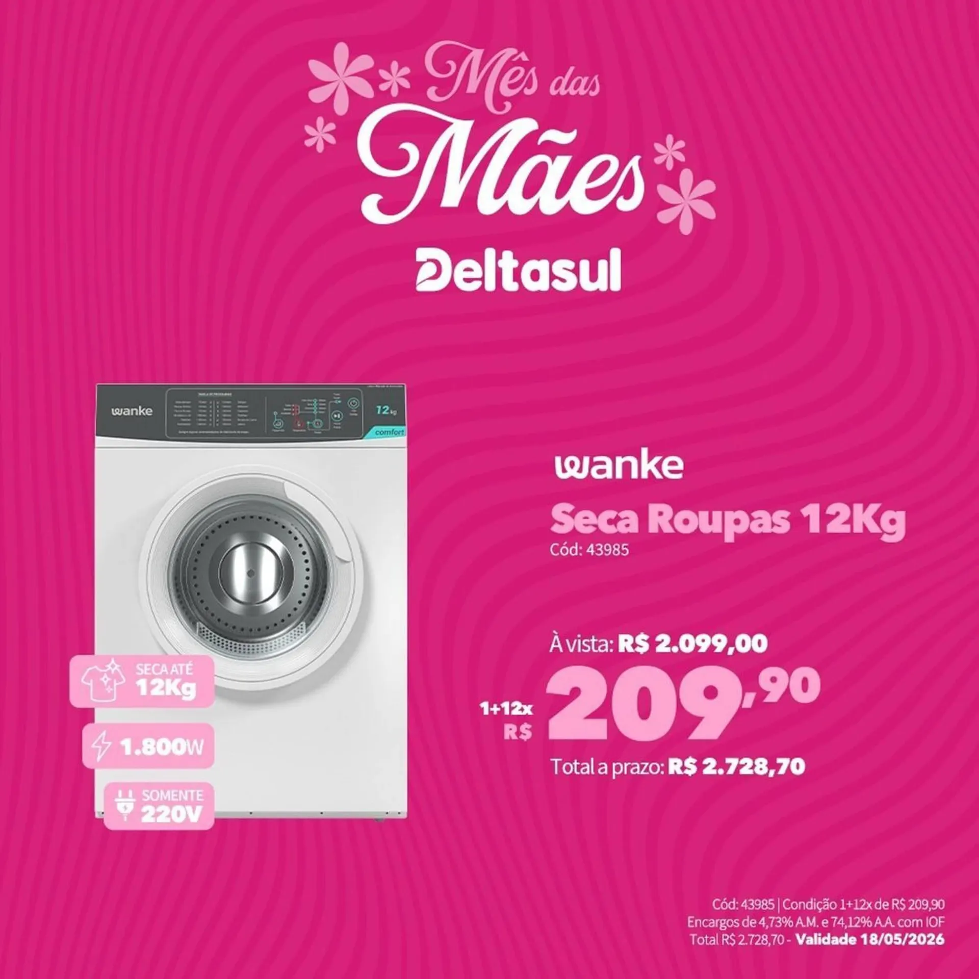 Encarte de Folheto Deltasul 8 de maio até 18 de maio 2026 - Pagina 1