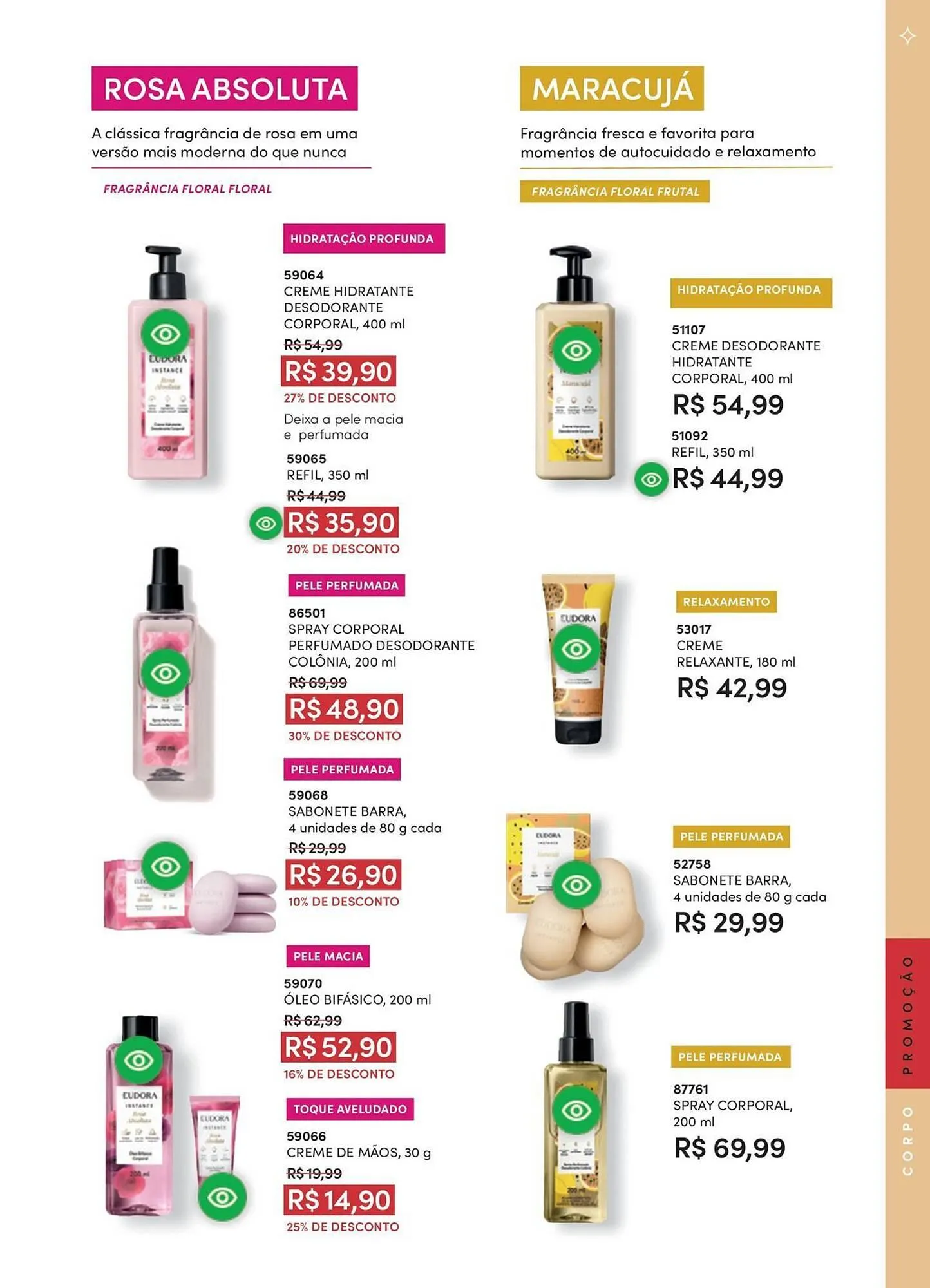Encarte de Catálogo Eudora 8 de outubro até 8 de novembro 2025 - Pagina 75