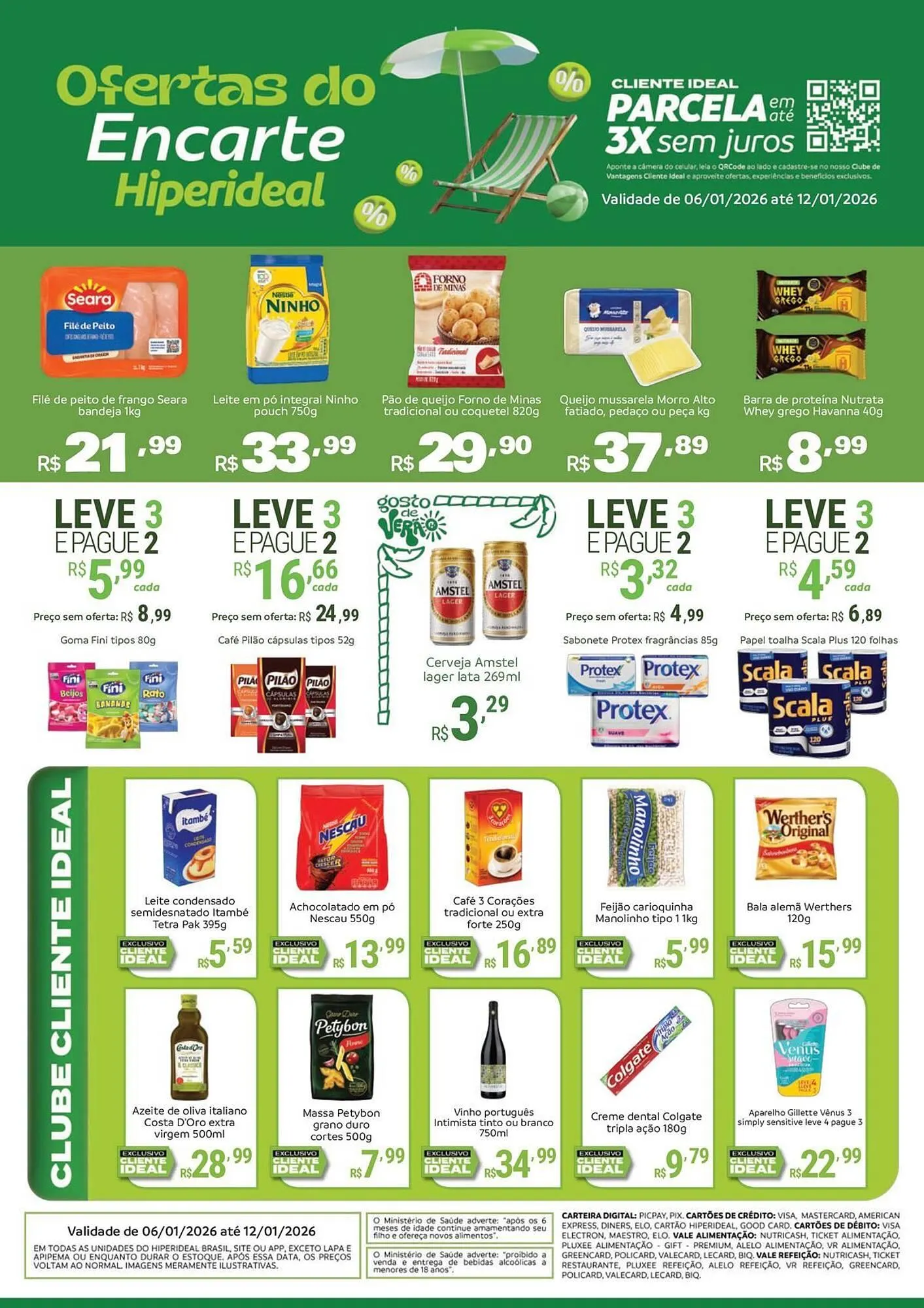 Encarte de Catálogo Hiperideal Supermercados 6 de janeiro até 12 de janeiro 2026 - Pagina 1